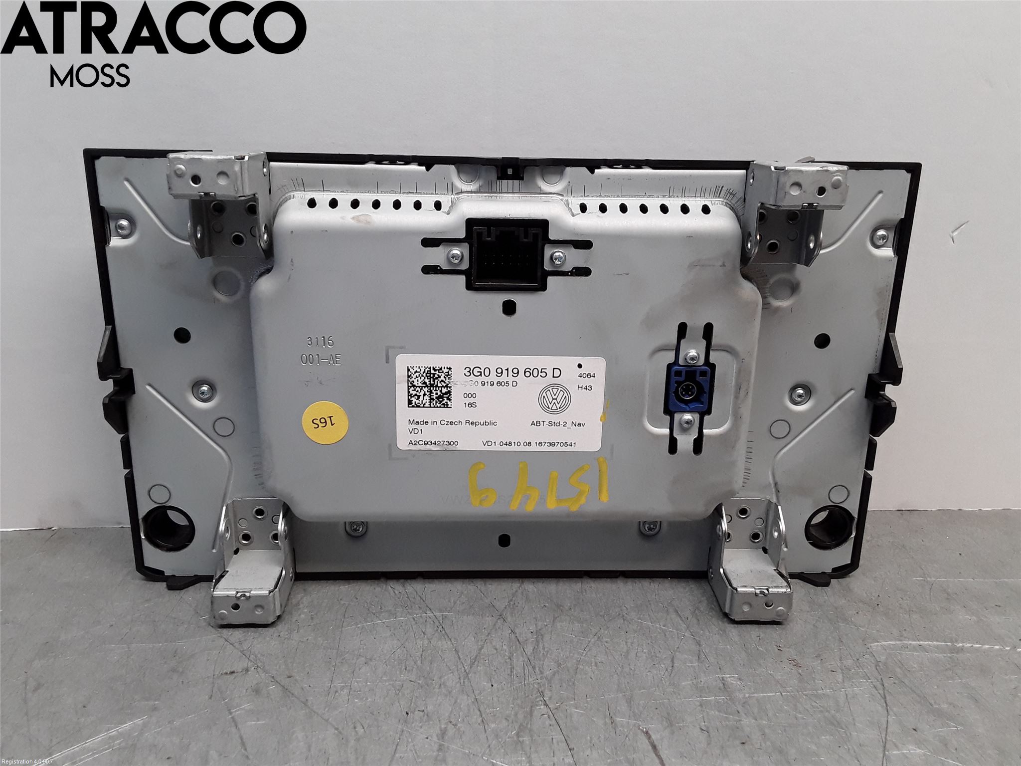 Volkswagen VW GOLF / E-GOLF VII 13-20 Multifunktionsdisplay