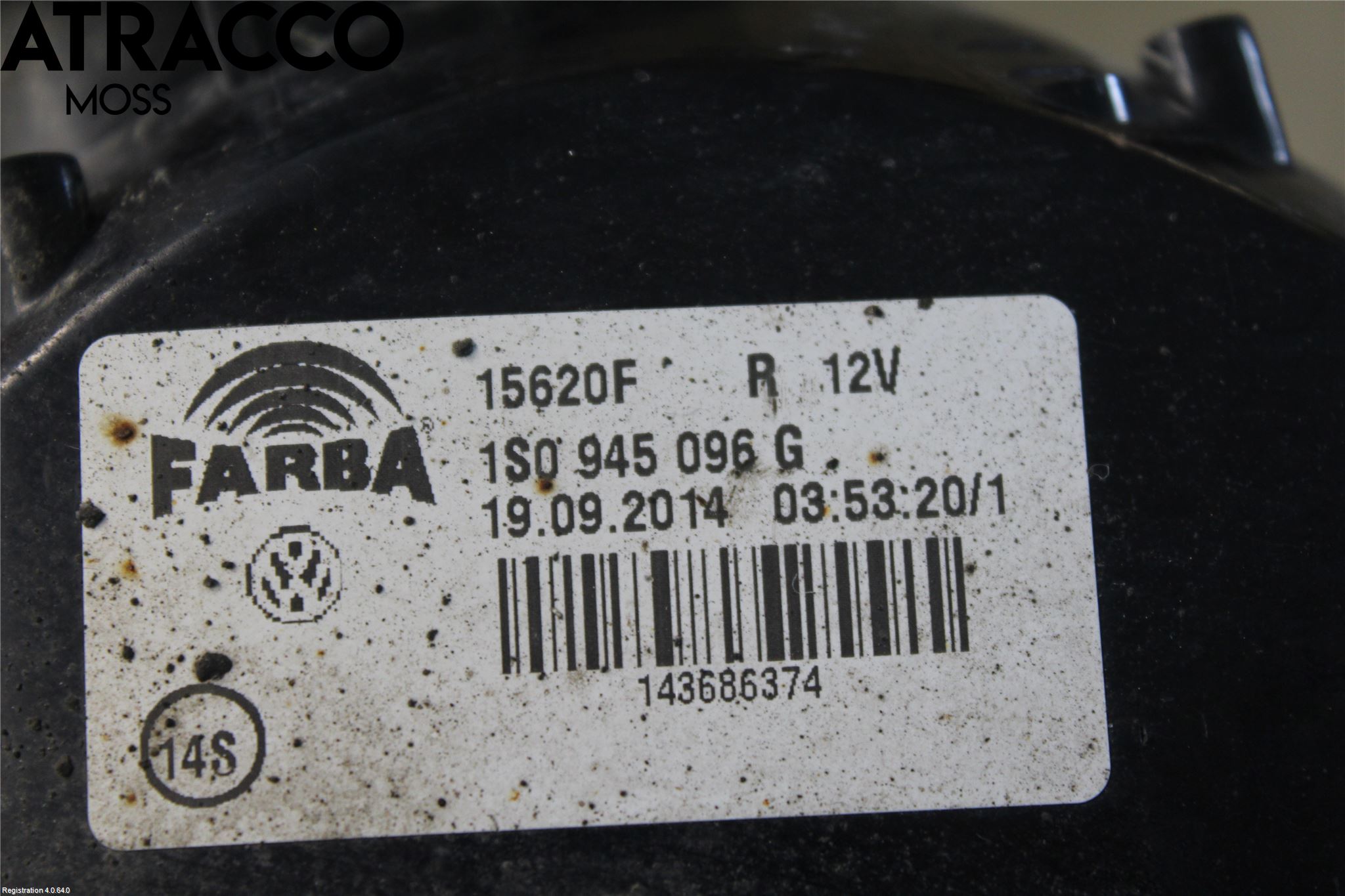 Volkswagen VW UP! / E-UP! Baklykt Høyre