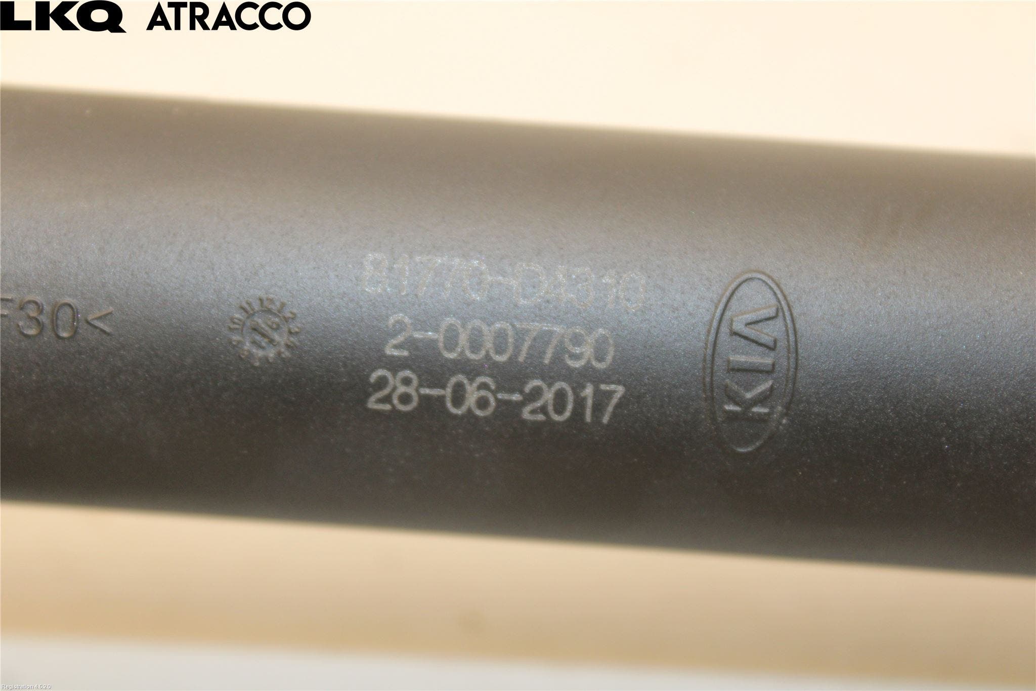 Kia OPTIMA 16-20 Bakluke Demper-Gassfjær