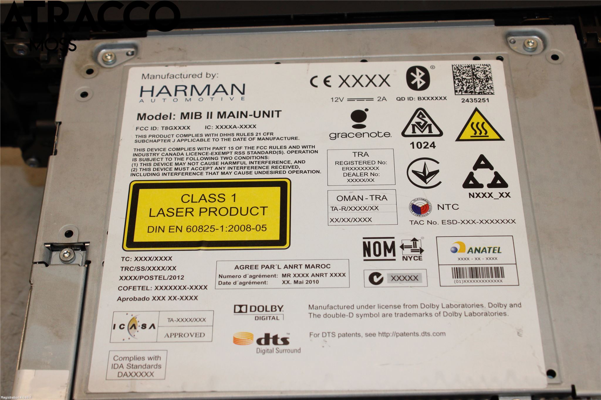 Audi A6/S6 4G 11-18 Stereo Radio Med Cd