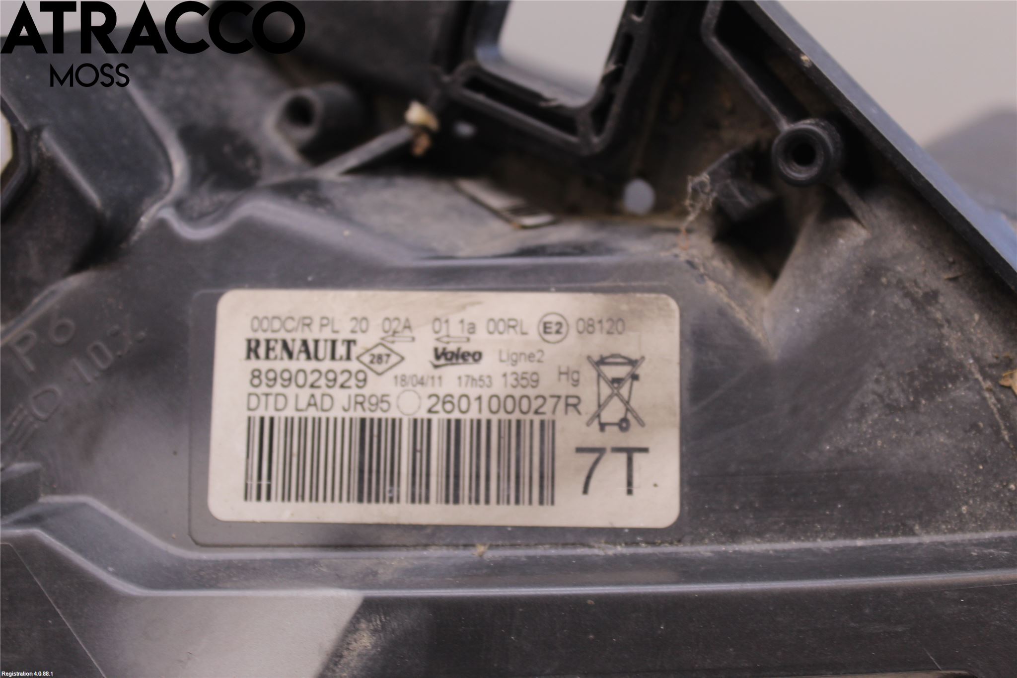 Renault SCÉNIC III / GRAND SCÉNIC 09-16 Frontlykt Høyre