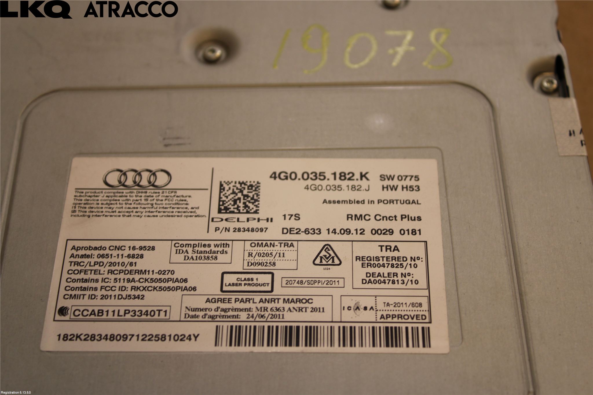 Audi A7/S7 4G 11-17 Stereo Dvd Spiller