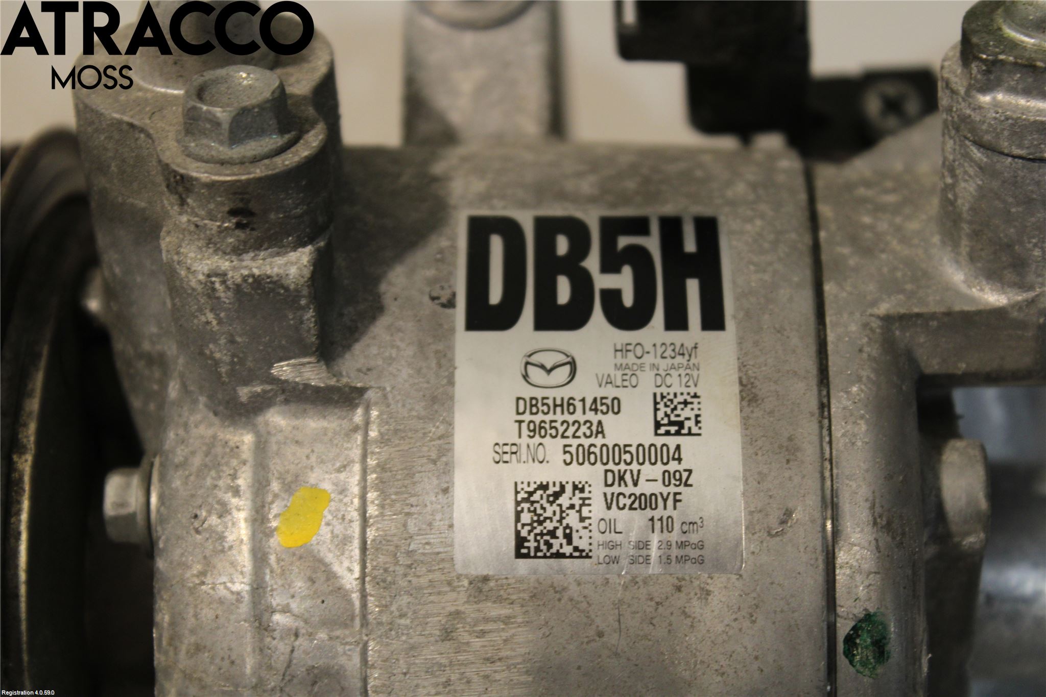 Mazda CX-3 Varme Ac Kompressor