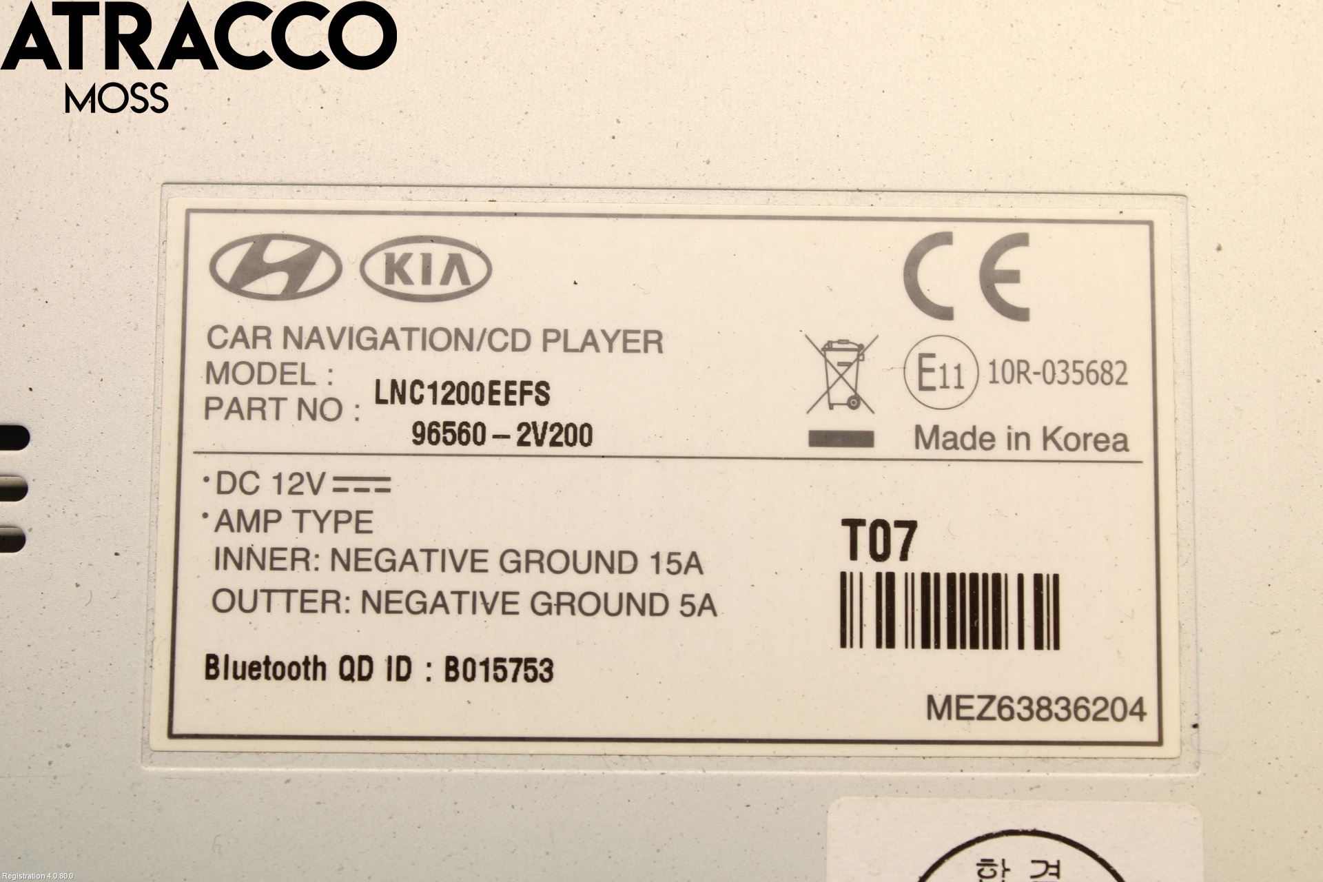 Hyundai VELOSTER 12-17 Stereo Radio Med Cd