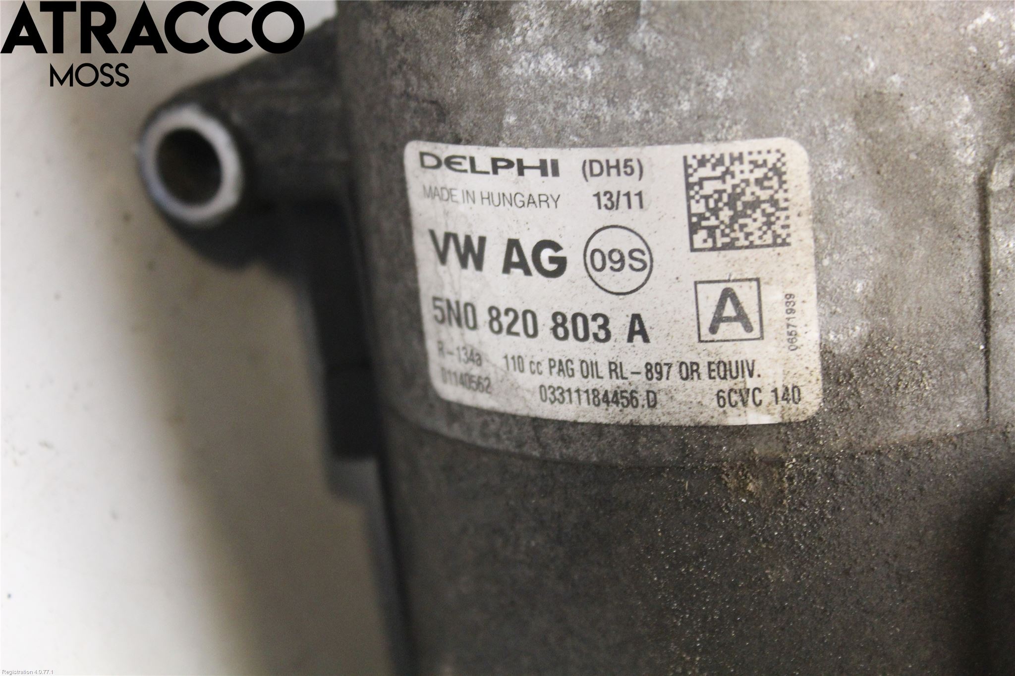 Volkswagen VW PASSAT 11-14 Varme Ac Kompressor