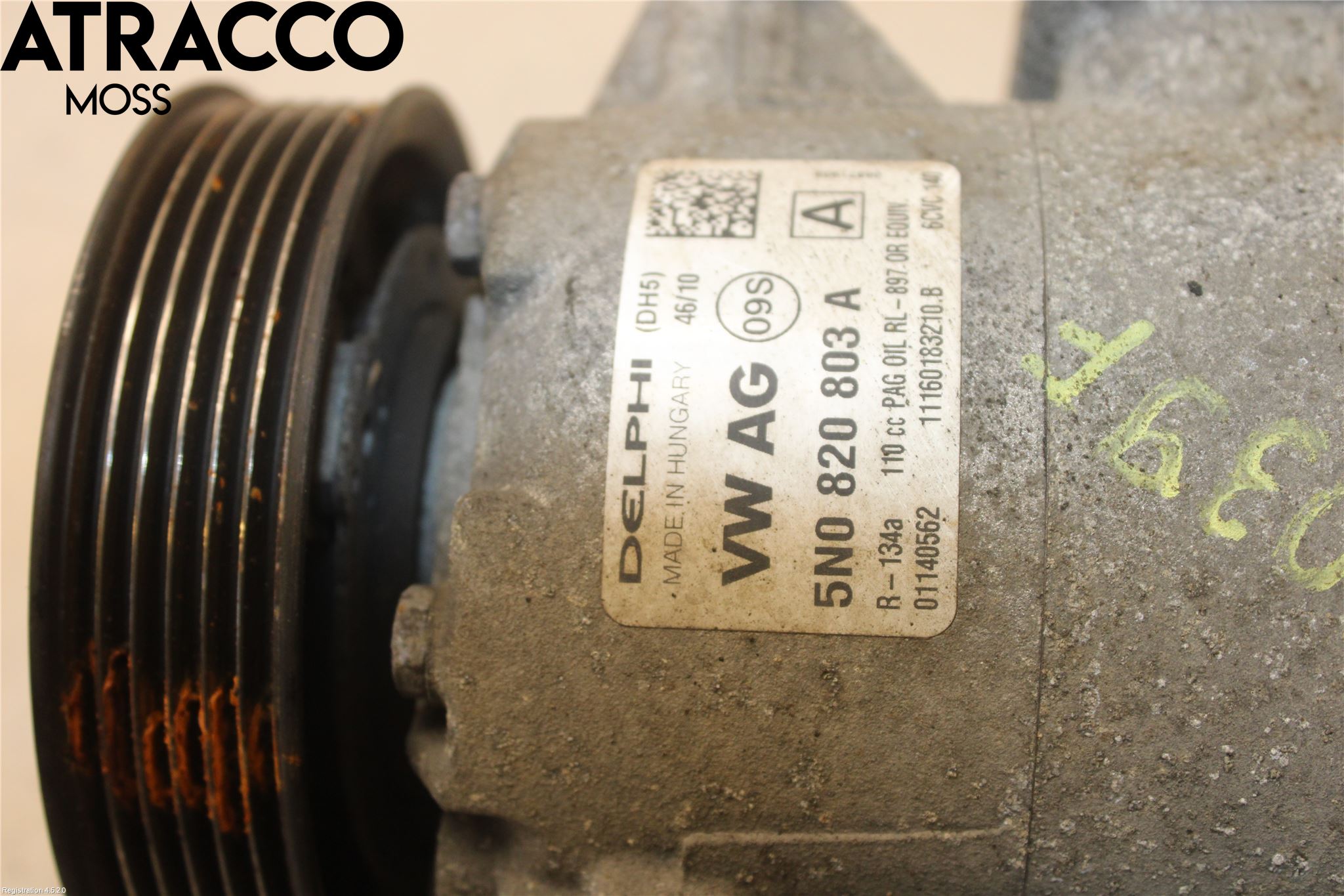 Volkswagen VW PASSAT 11-14 Varme Ac Kompressor