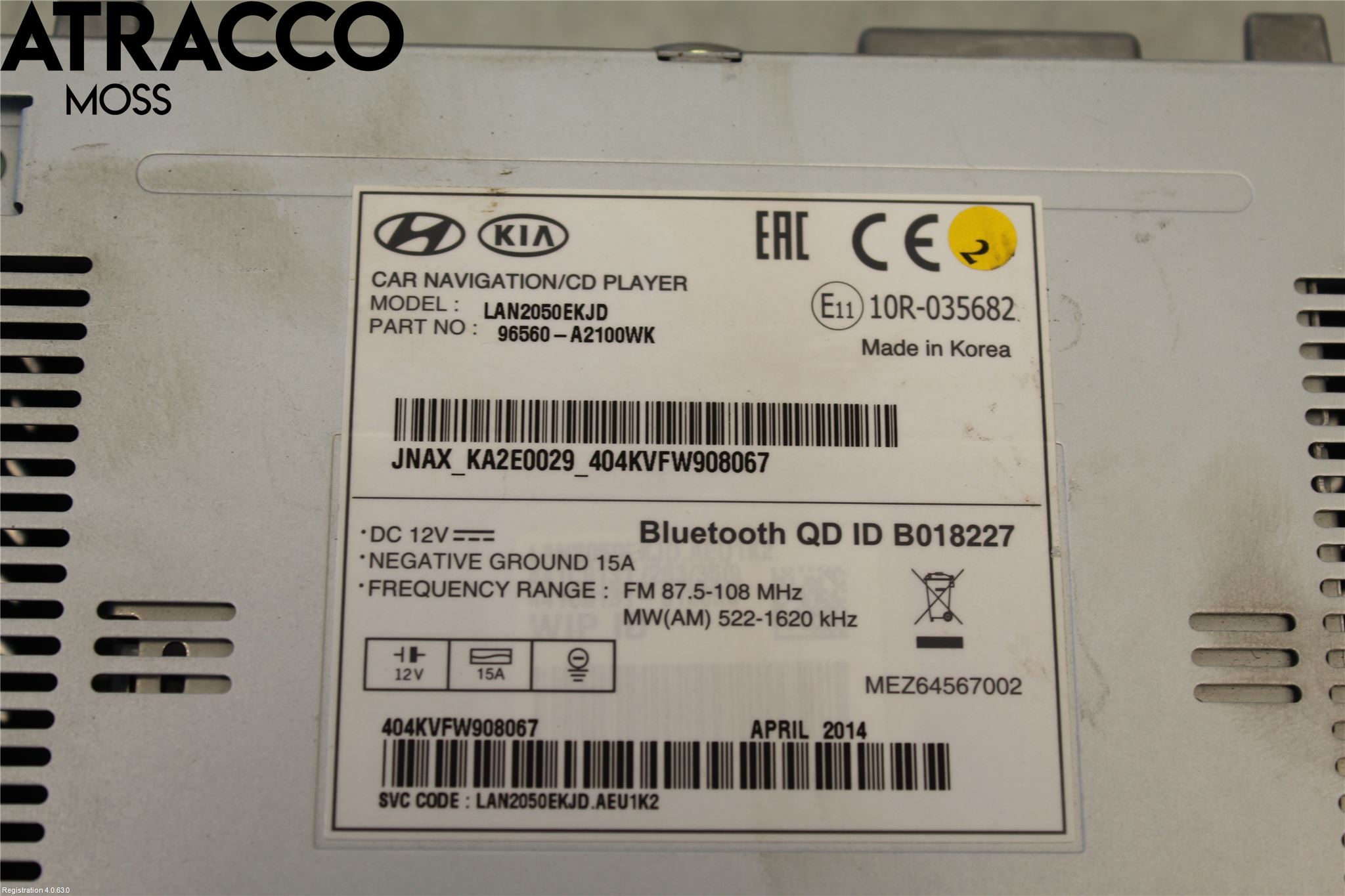 Kia CEED 12-18 Stereo Radio Med Cd