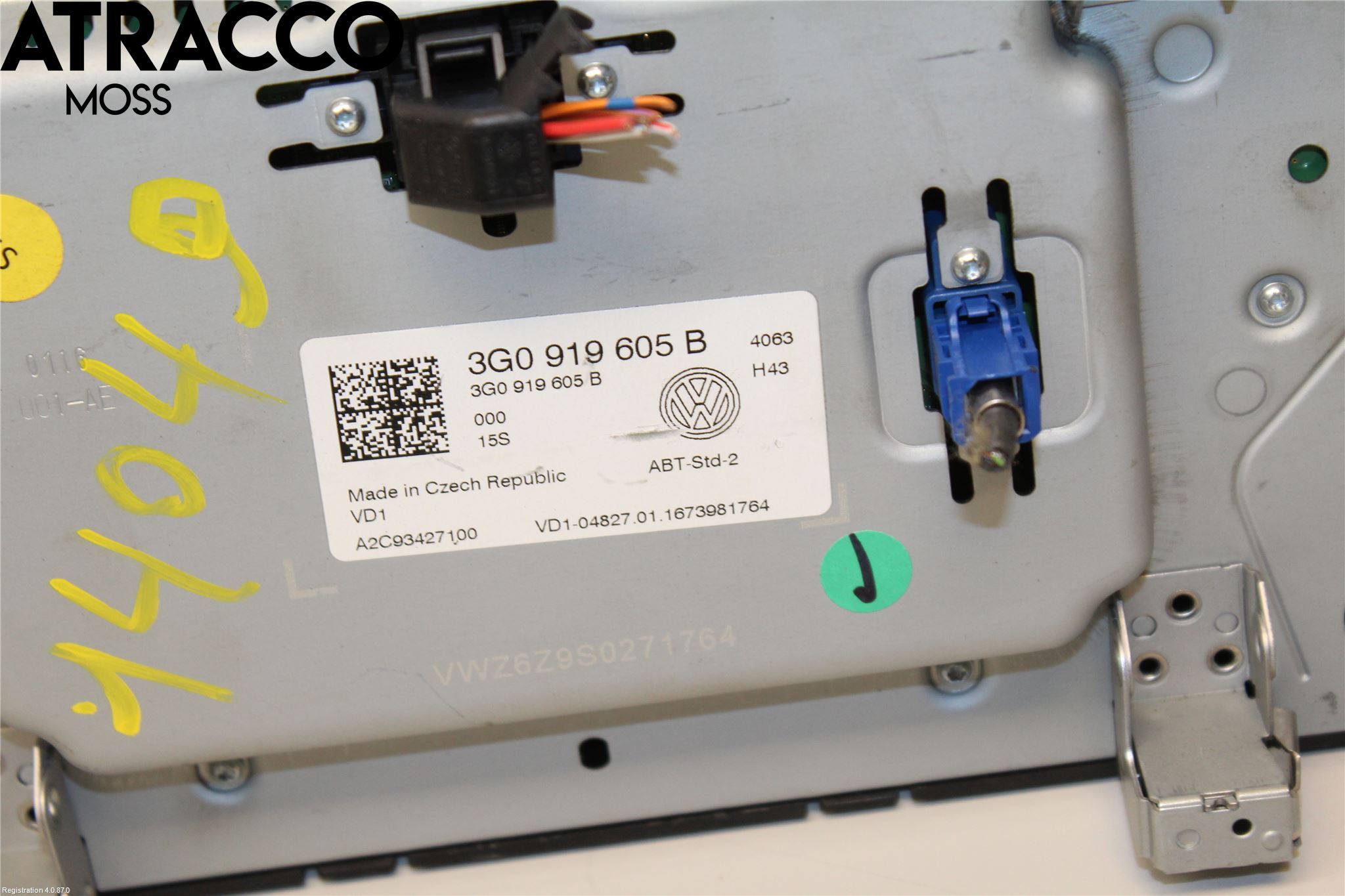 Volkswagen VW GOLF / E-GOLF VII 13-20 Multifunktionsdisplay