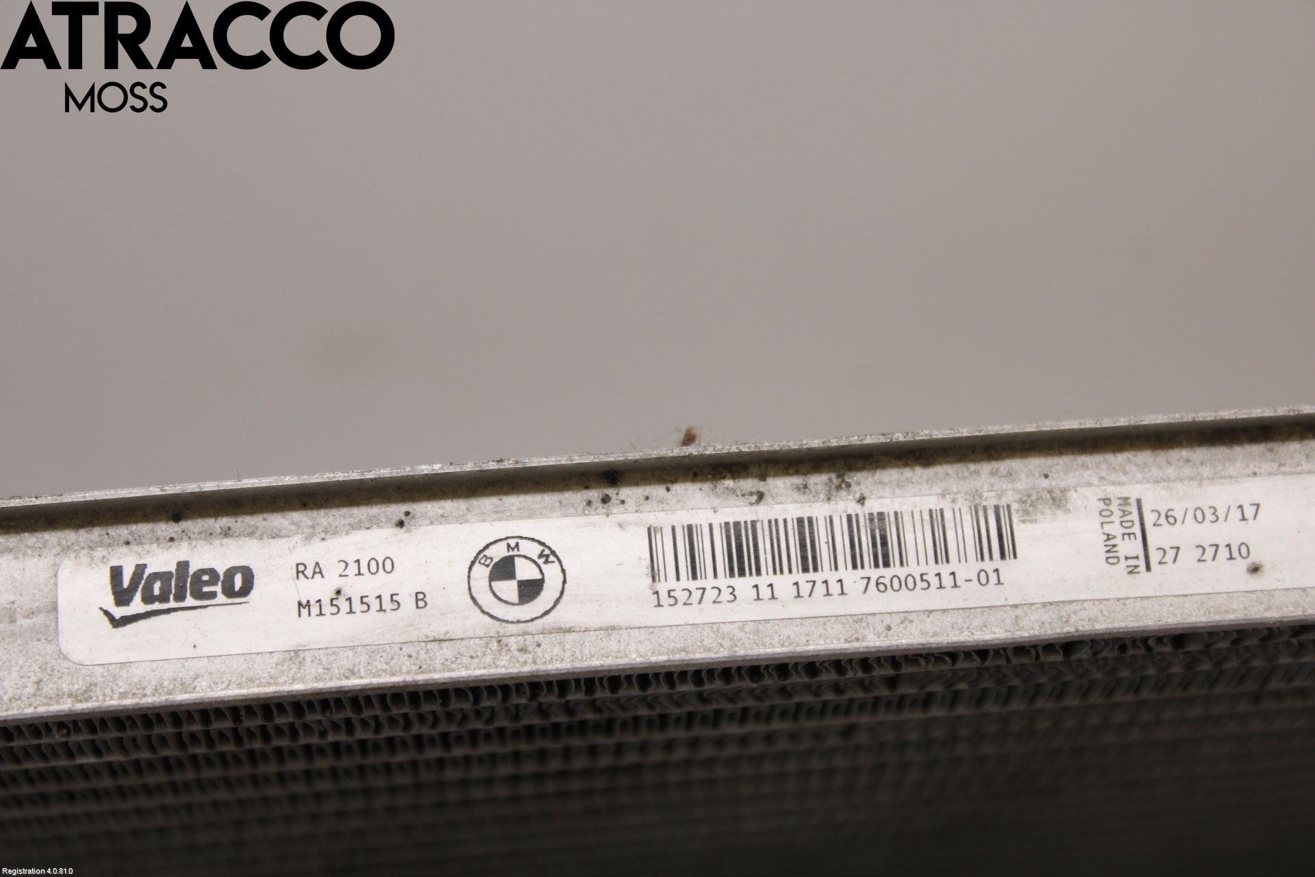 BMW 1 F20/F21 11-19 Radiator Manuell