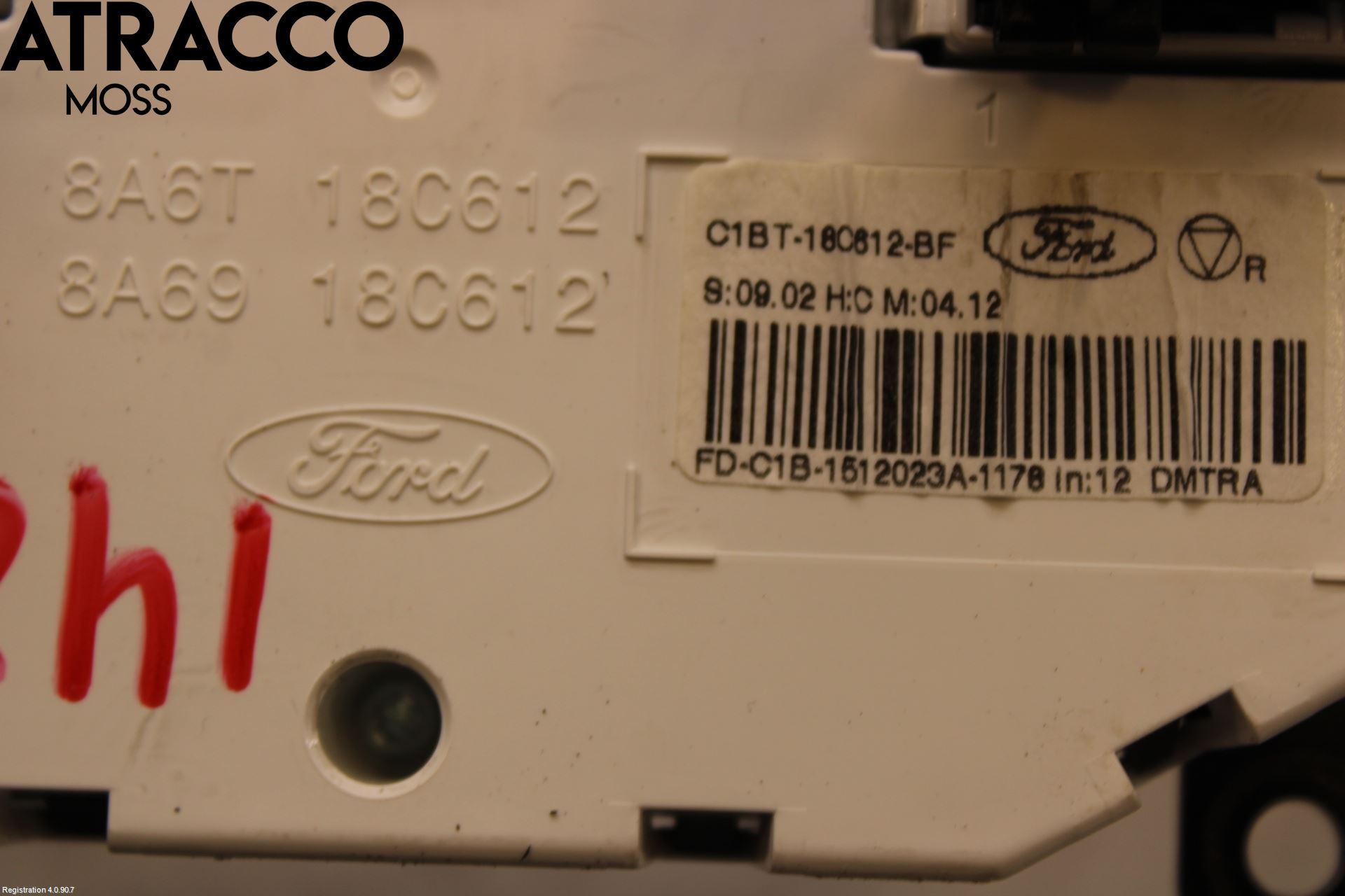 Ford FIESTA 13-17 Varme Ac Betjening-Display