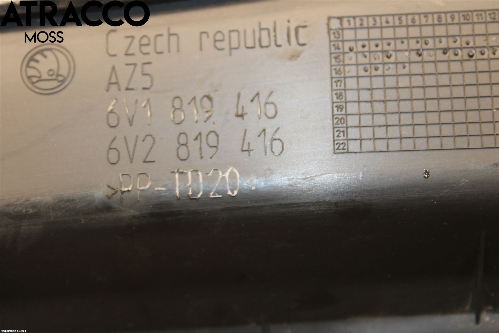 Skoda FABIA 15-21 Visker Deksel-Grill-Under Frr