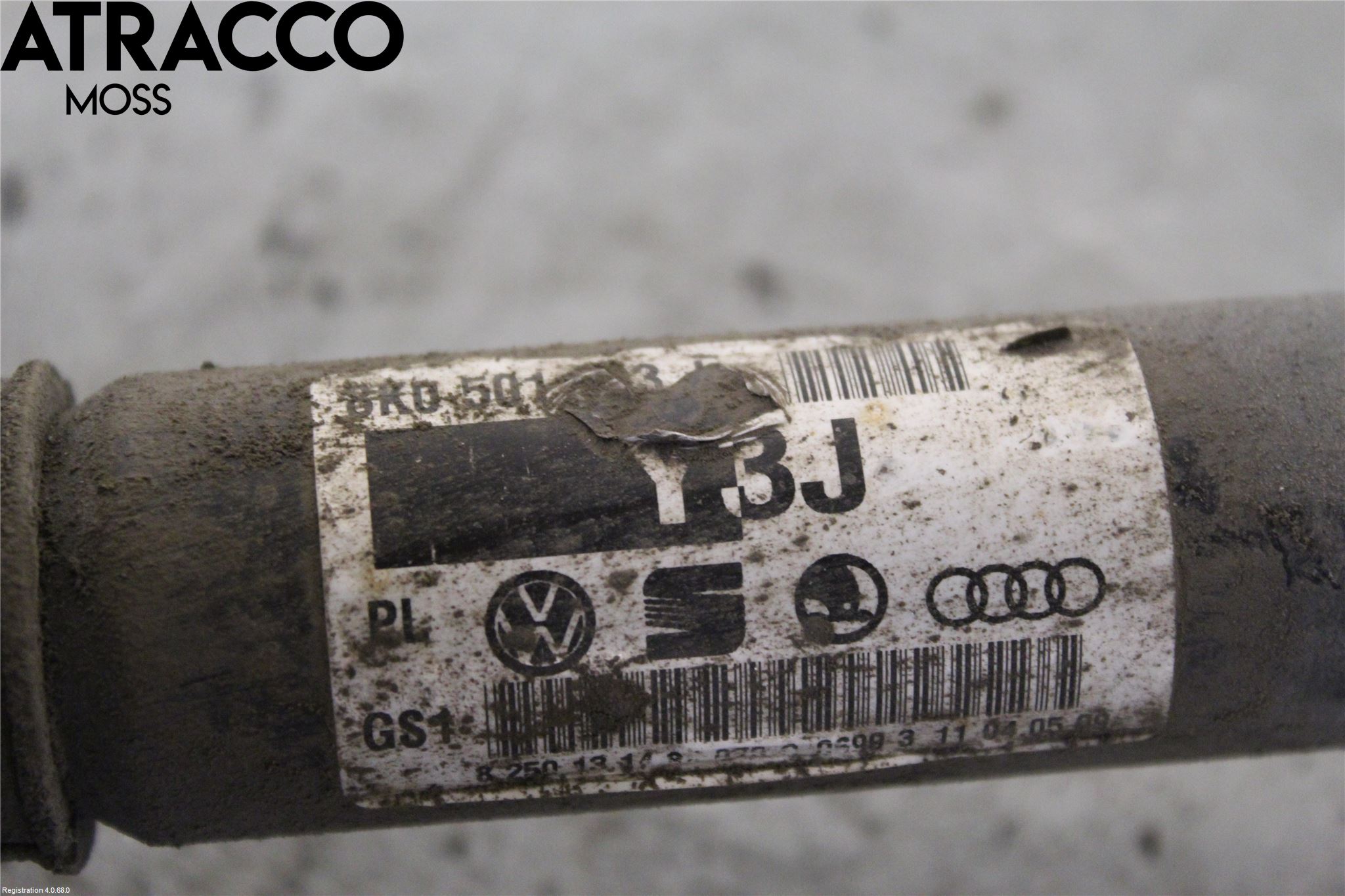 Audi A4/S4 08-11 Drivaksel Bak Kompl Høyre