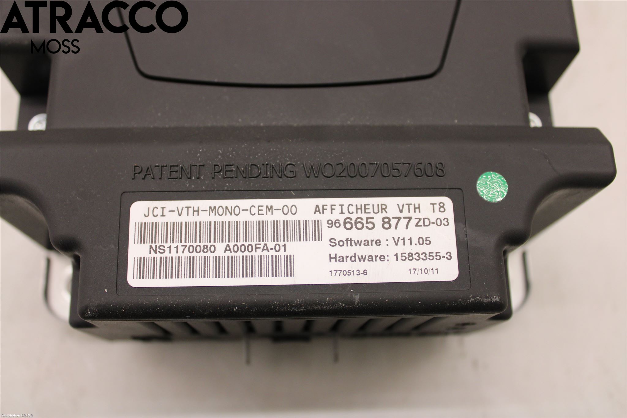 Peugeot 3008 09-16 Instr Skjerm Dvd-Gps-Ac-Tlf