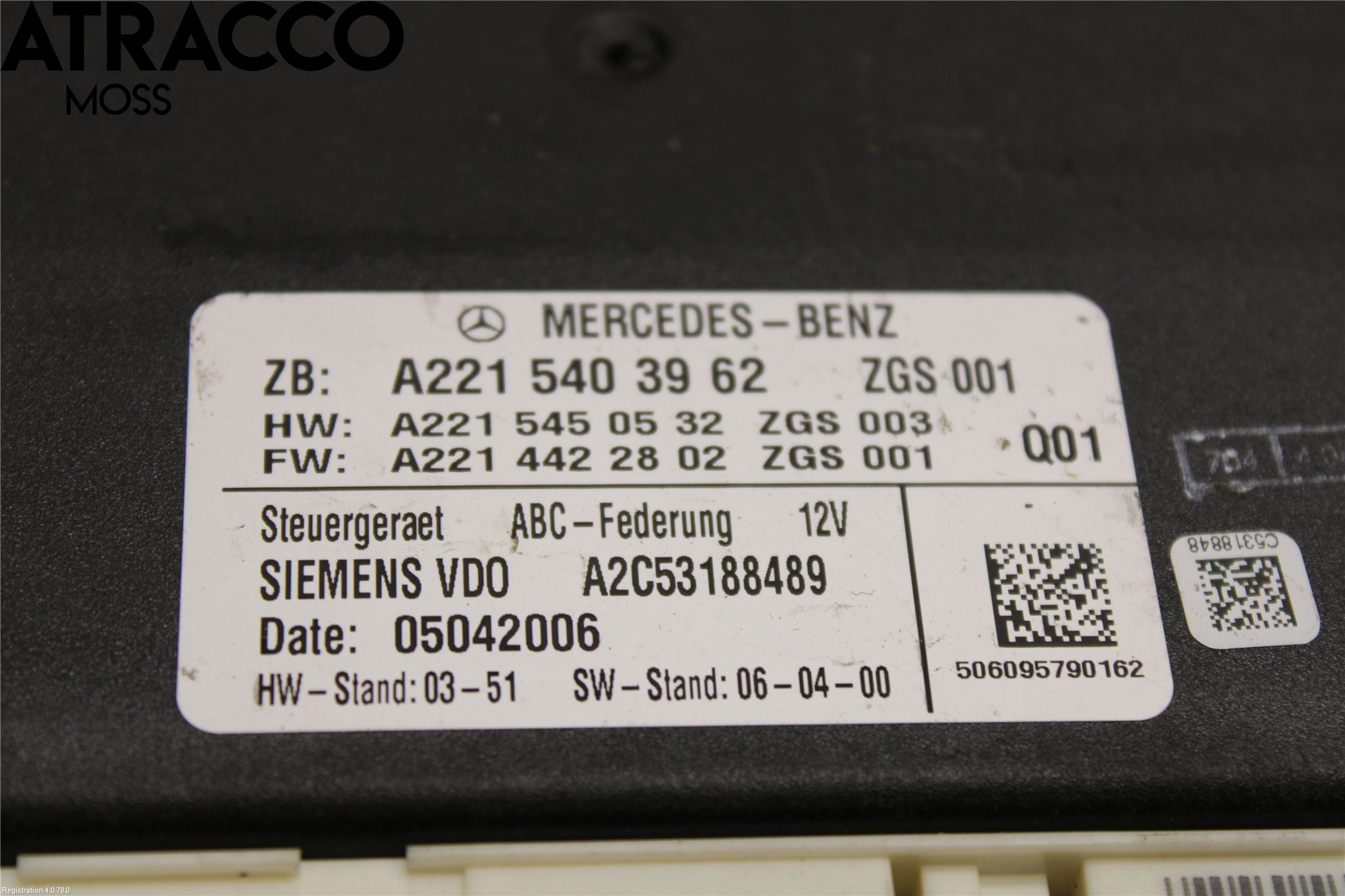 Mercedes-Benz MB S-KLASS (W221) 05-13 Styreenhet Øvrig