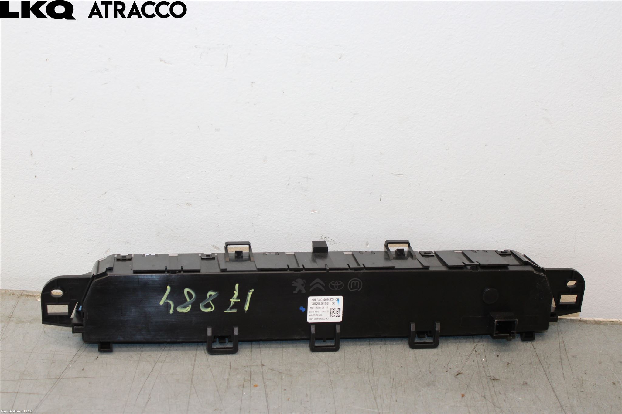 Citroen JUMPY/E-JUMPY 16- Varme Ac Betjening-Display