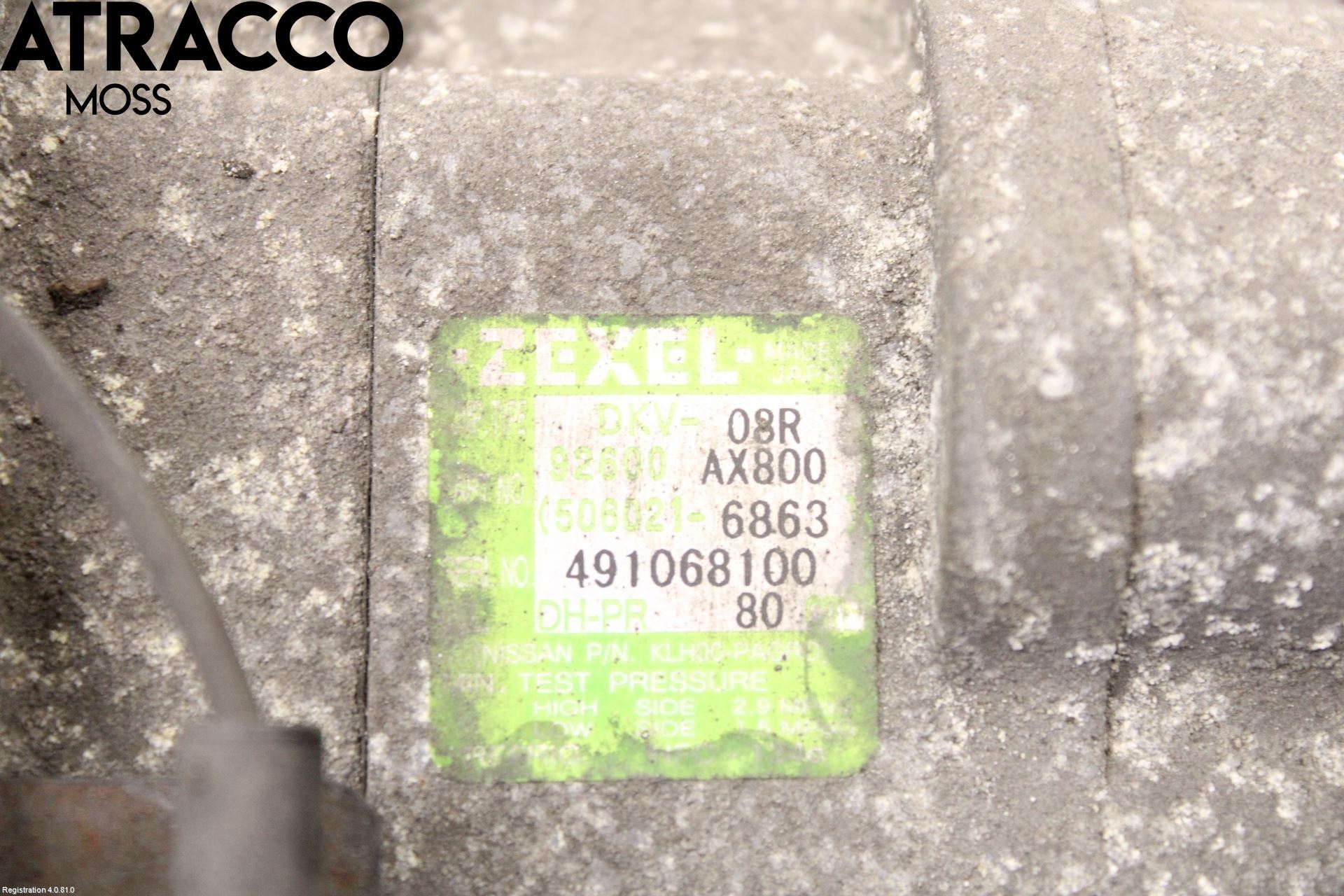 Nissan MICRA 03-07 Varme Ac Kompressor