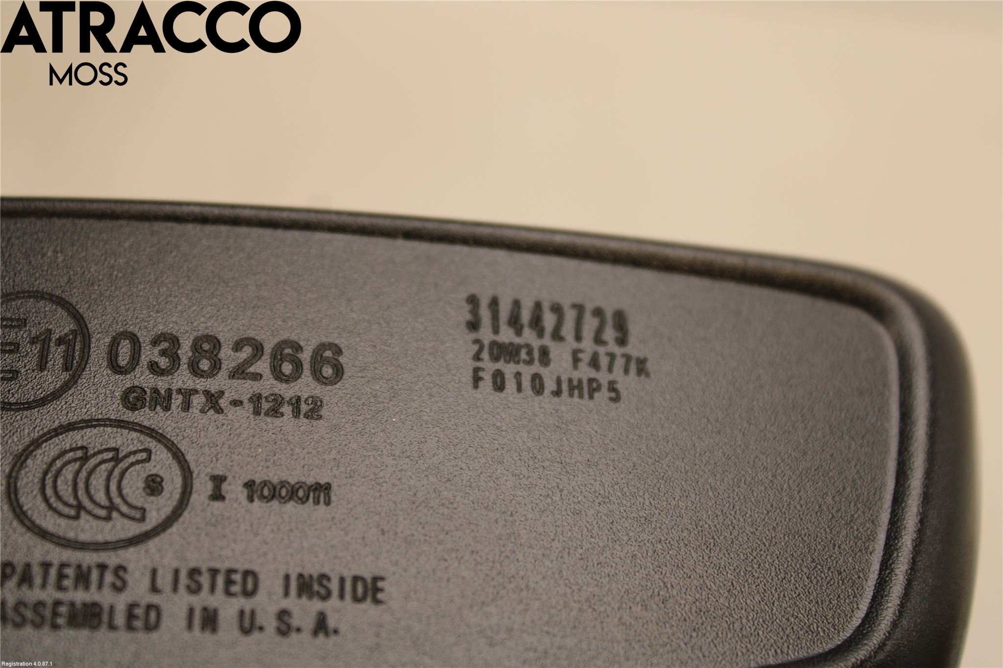 Volvo XC40/RECHARGE 18- Speil Innvendig