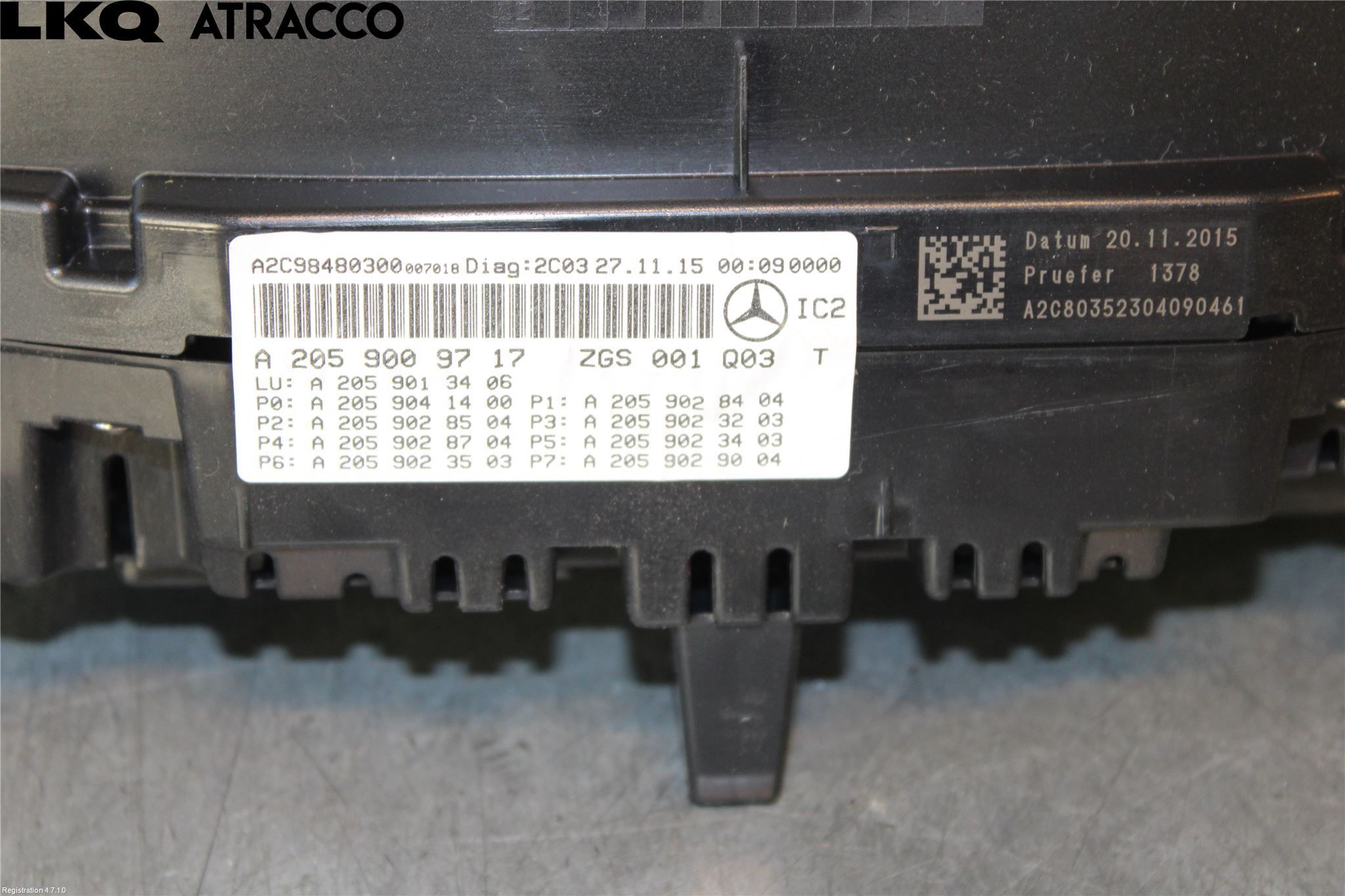 Mercedes-Benz MB C-KLASS (W205) 14-21 Instr Kombinert