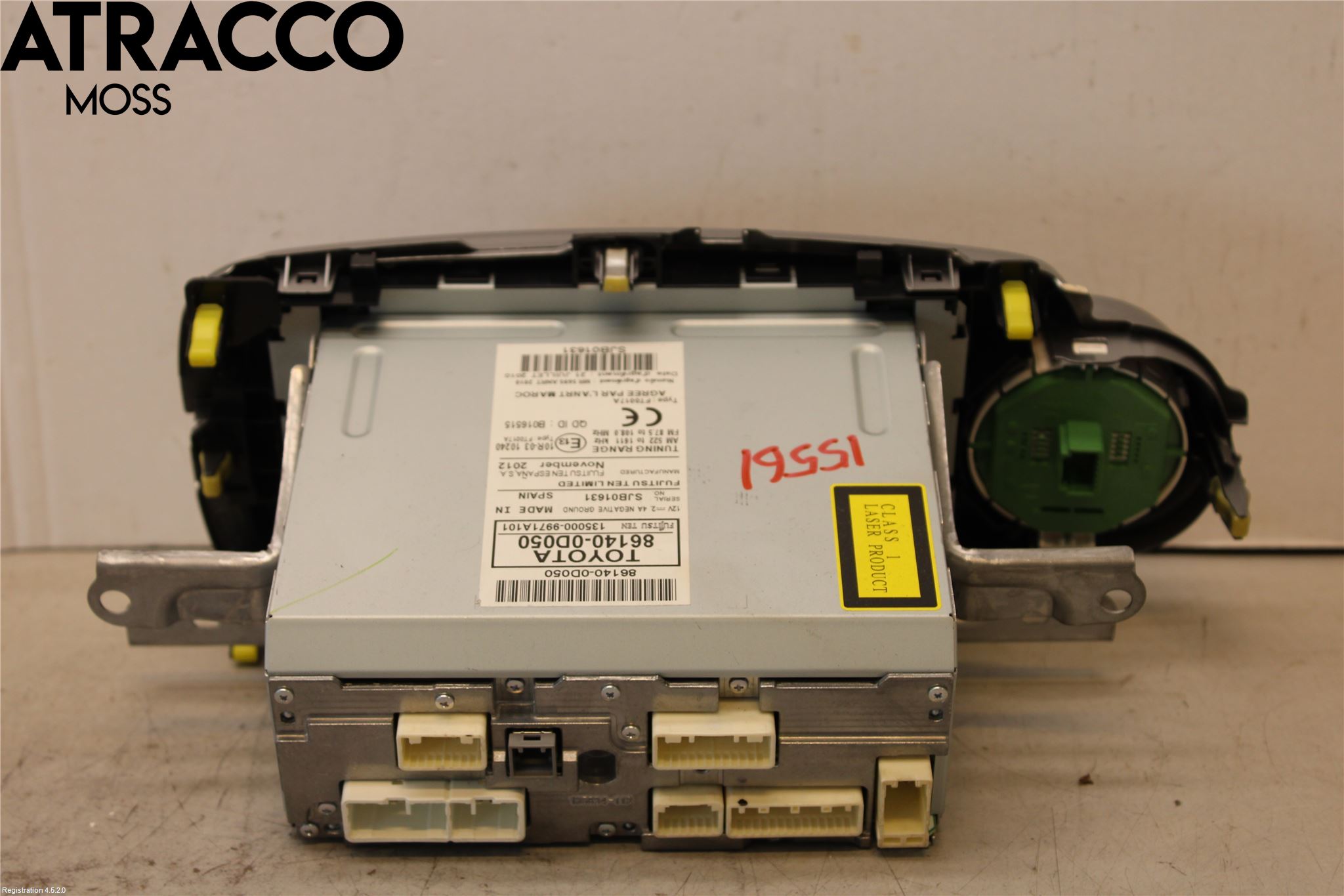 Toyota YARIS XP130 12-14 Stereo Radio Med Cd