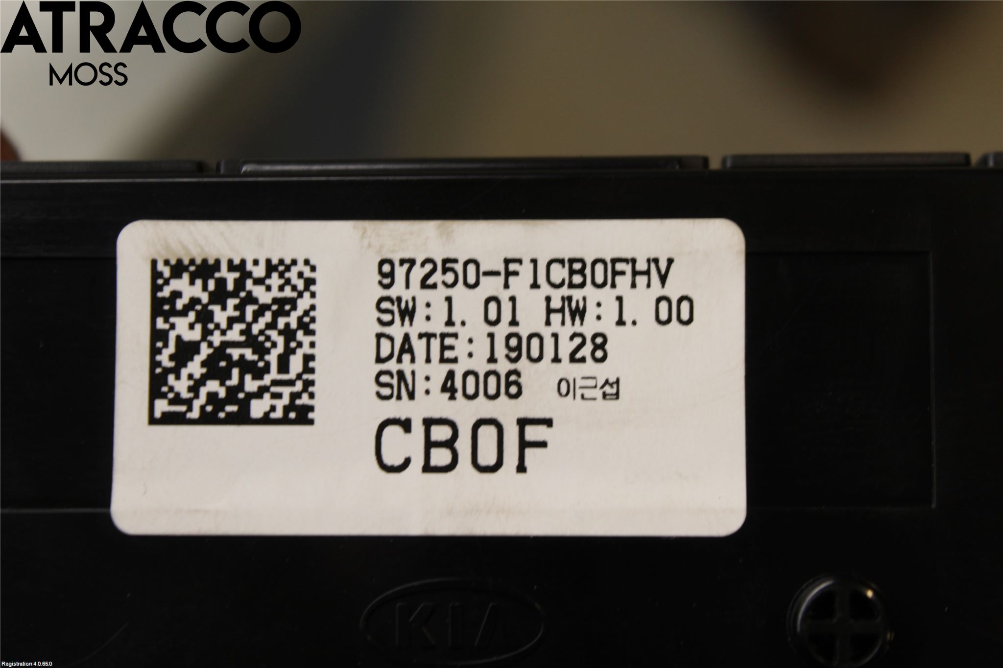Kia SPORTAGE (QL) 16-21 Varme Ac Betjening-Display