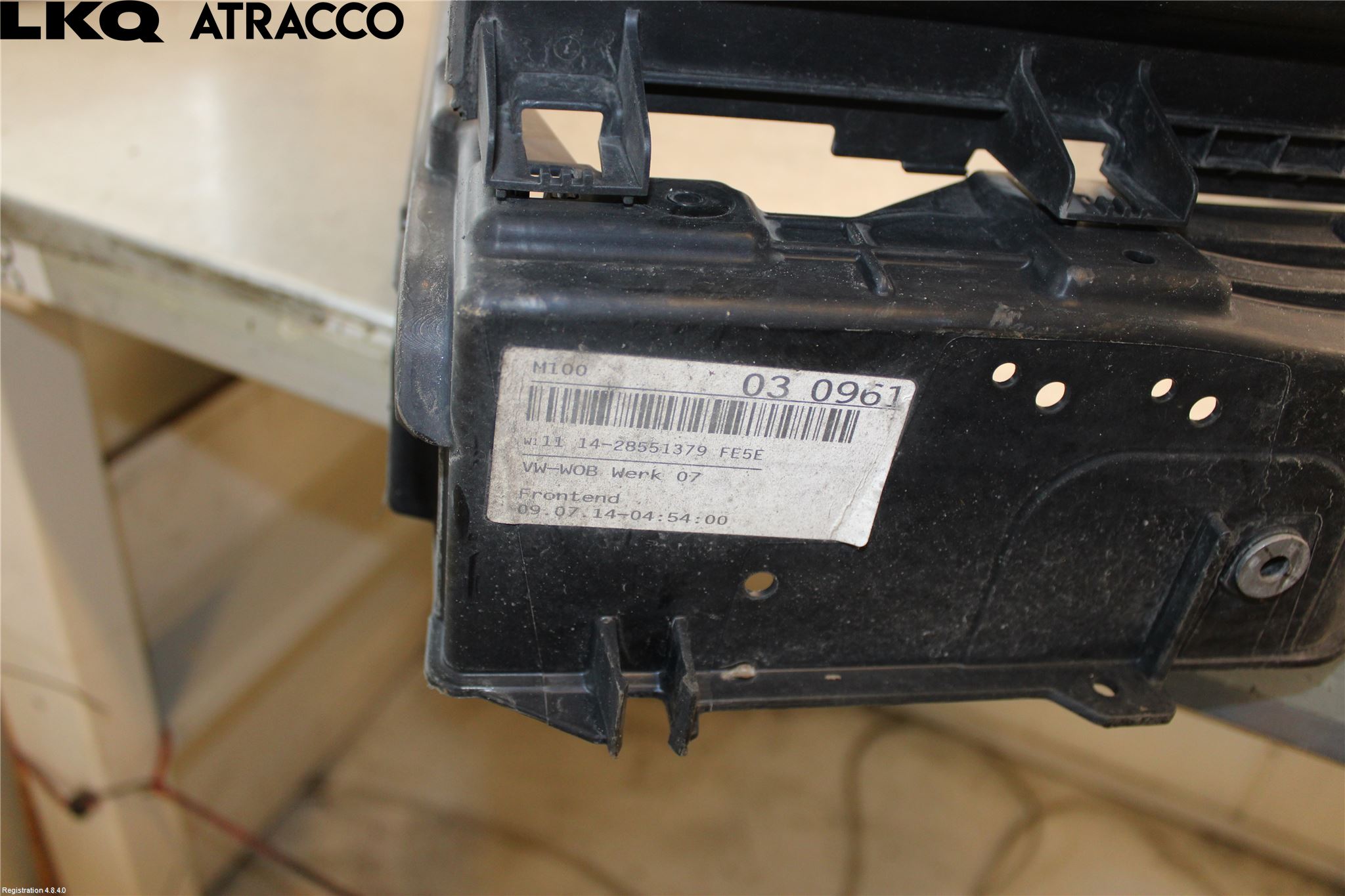 Volkswagen VW GOLF / E-GOLF VII 13-20 Radiator Feste - Ramme - Bjelk