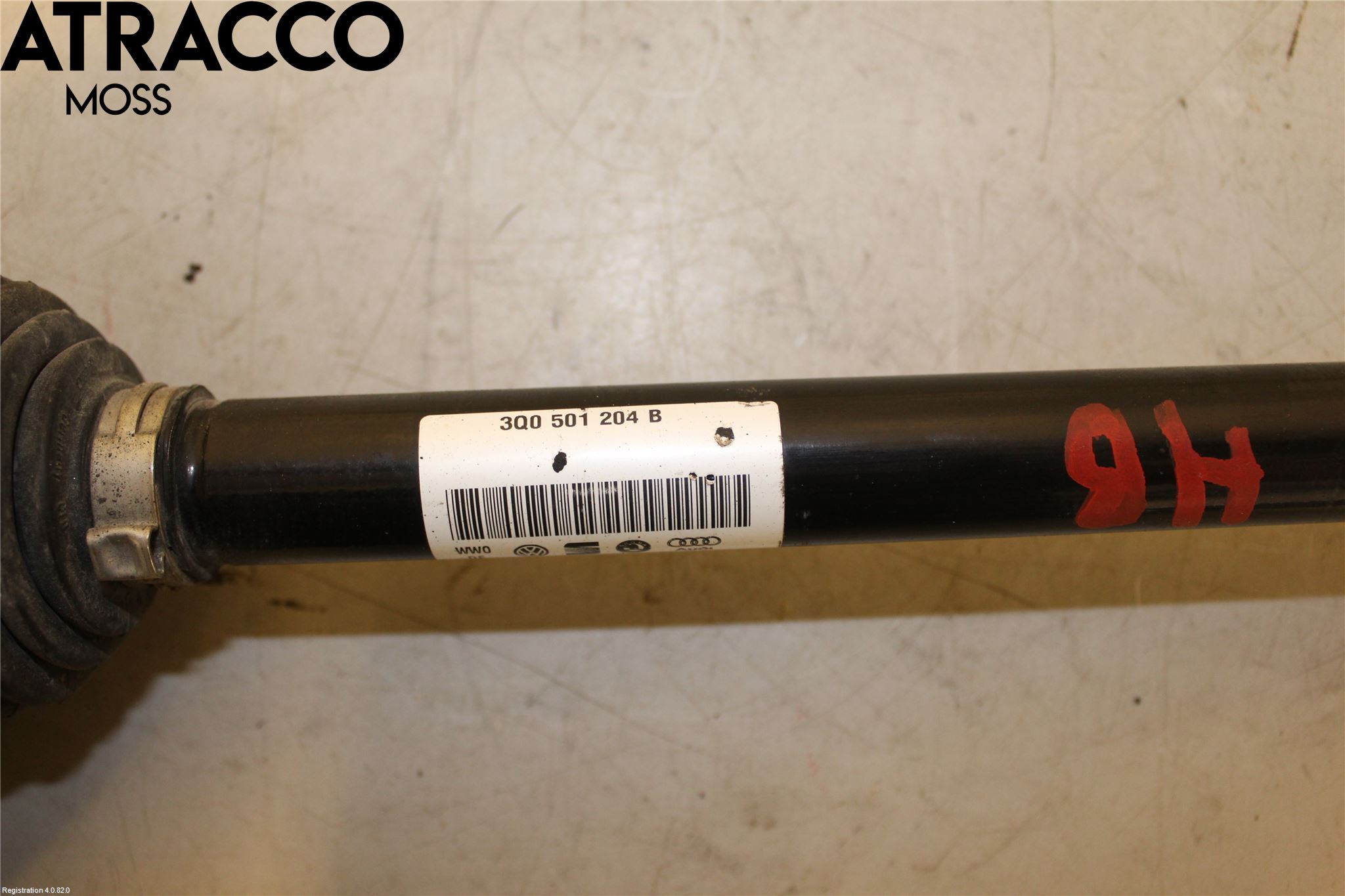 Skoda KODIAQ 17-24 Drivaksel Bak Kompl Høyre