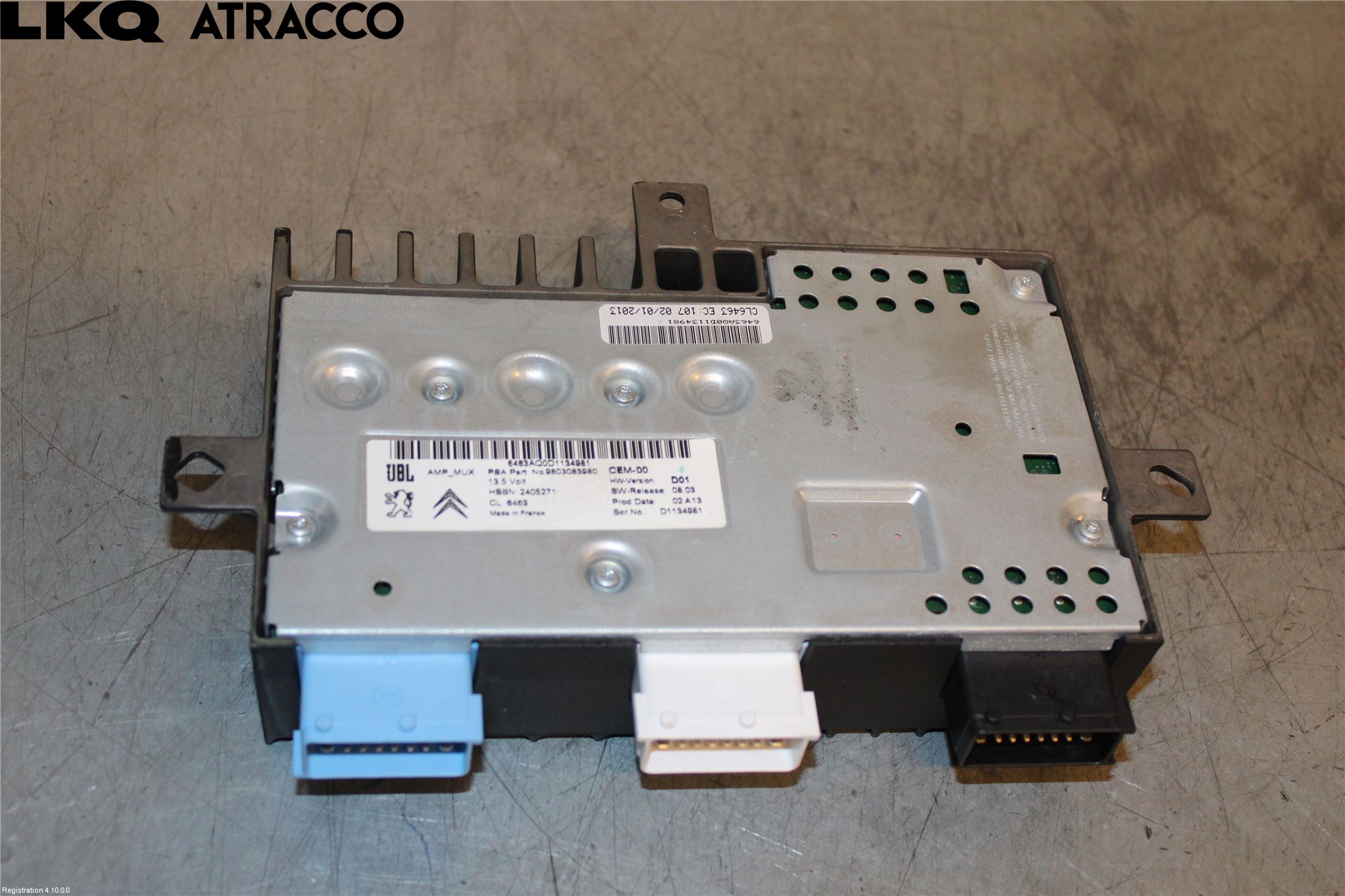 Peugeot 508 11-18 Stereo Forsterker