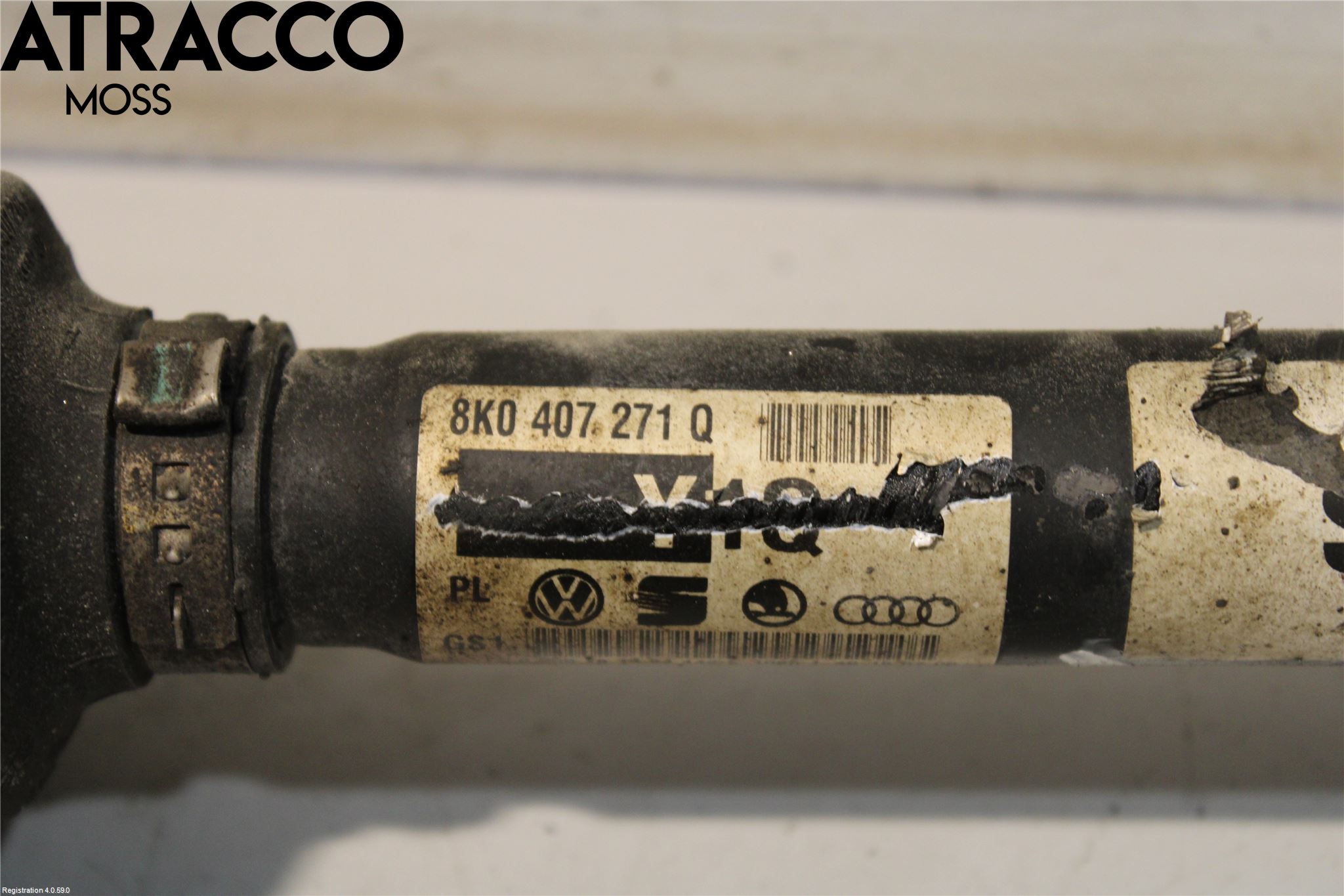 Audi A4/S4 08-11 Drivaksel Foran Kompl Venstre