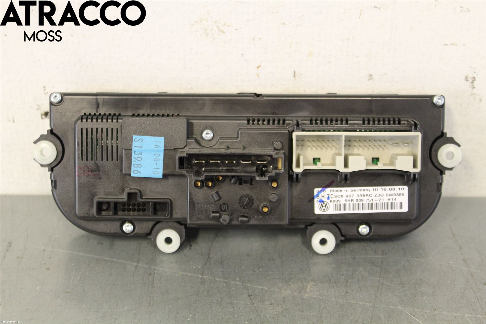 Volkswagen VW GOLF VI 09-13 Varme Ac Betjening-Display