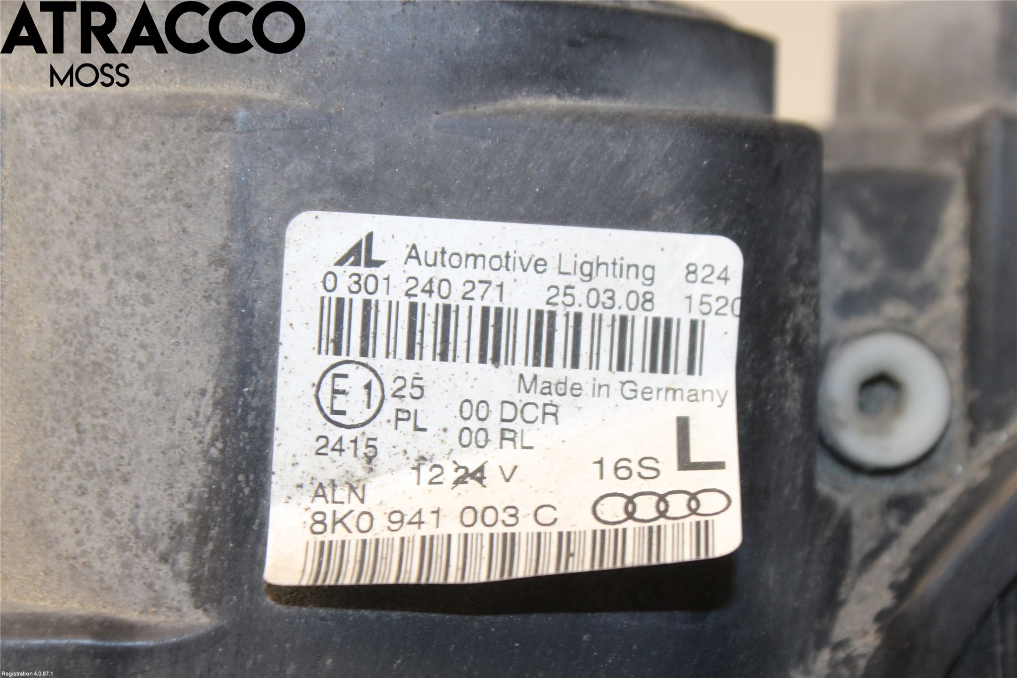 Audi A4/S4 08-11 Frontlykt Venstre