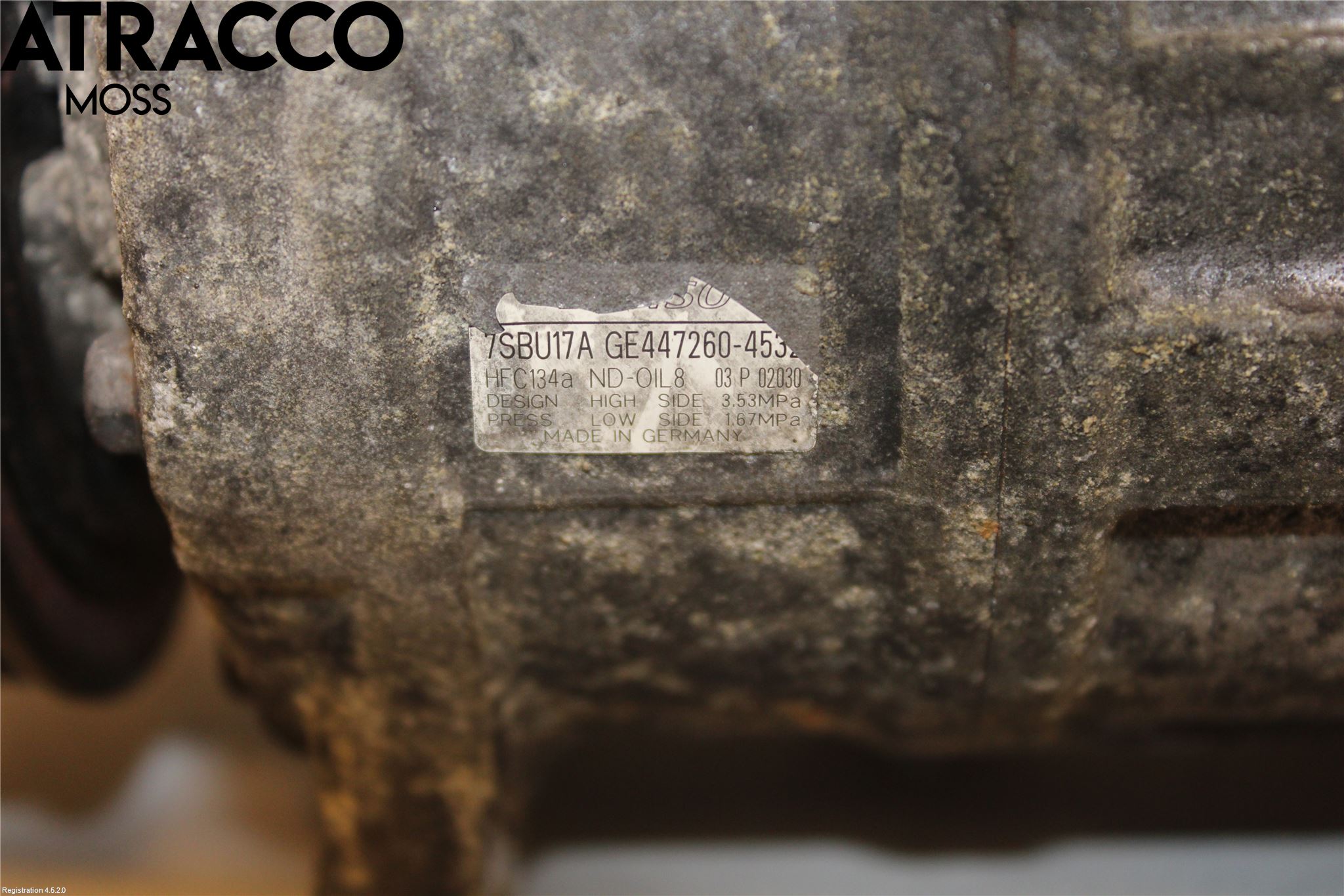 BMW 5 F10/F11/F18 09-17 Varme Ac Kompressor