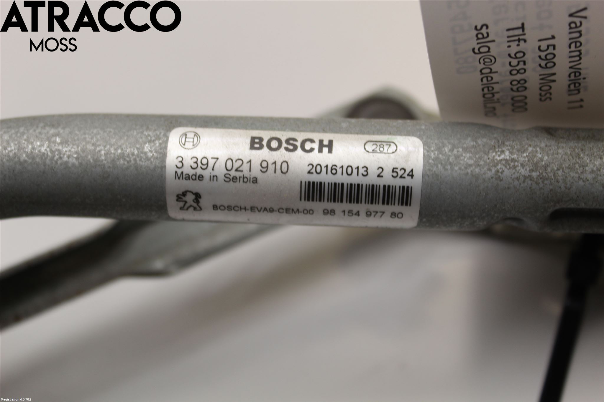 Peugeot 208 12-15 Viskerarm-Armer Frontrute