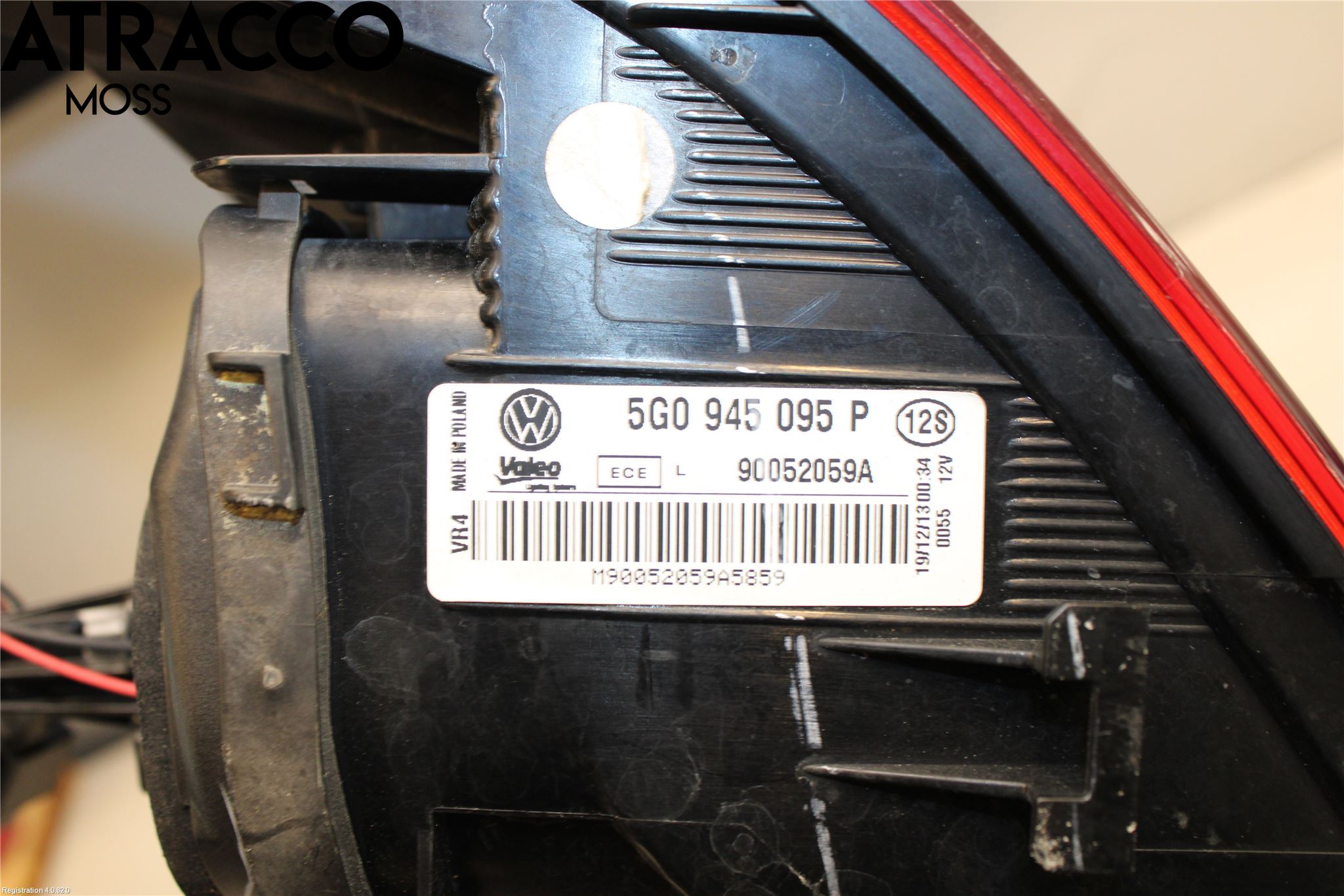 Volkswagen VW GOLF / E-GOLF VII 13-20 Baklykt Venstre