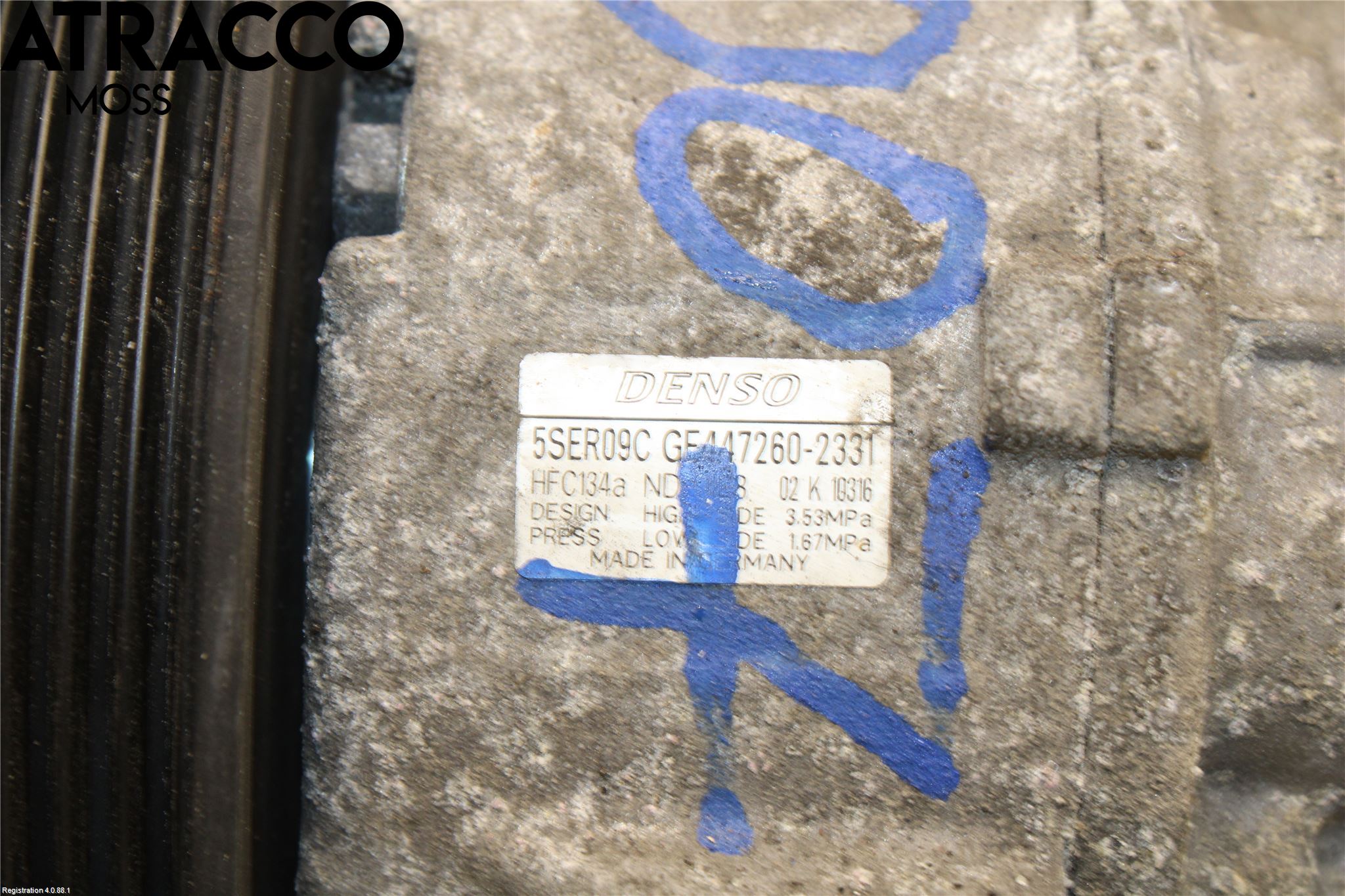 Toyota AURIS 10-12 Varme Ac Kompressor