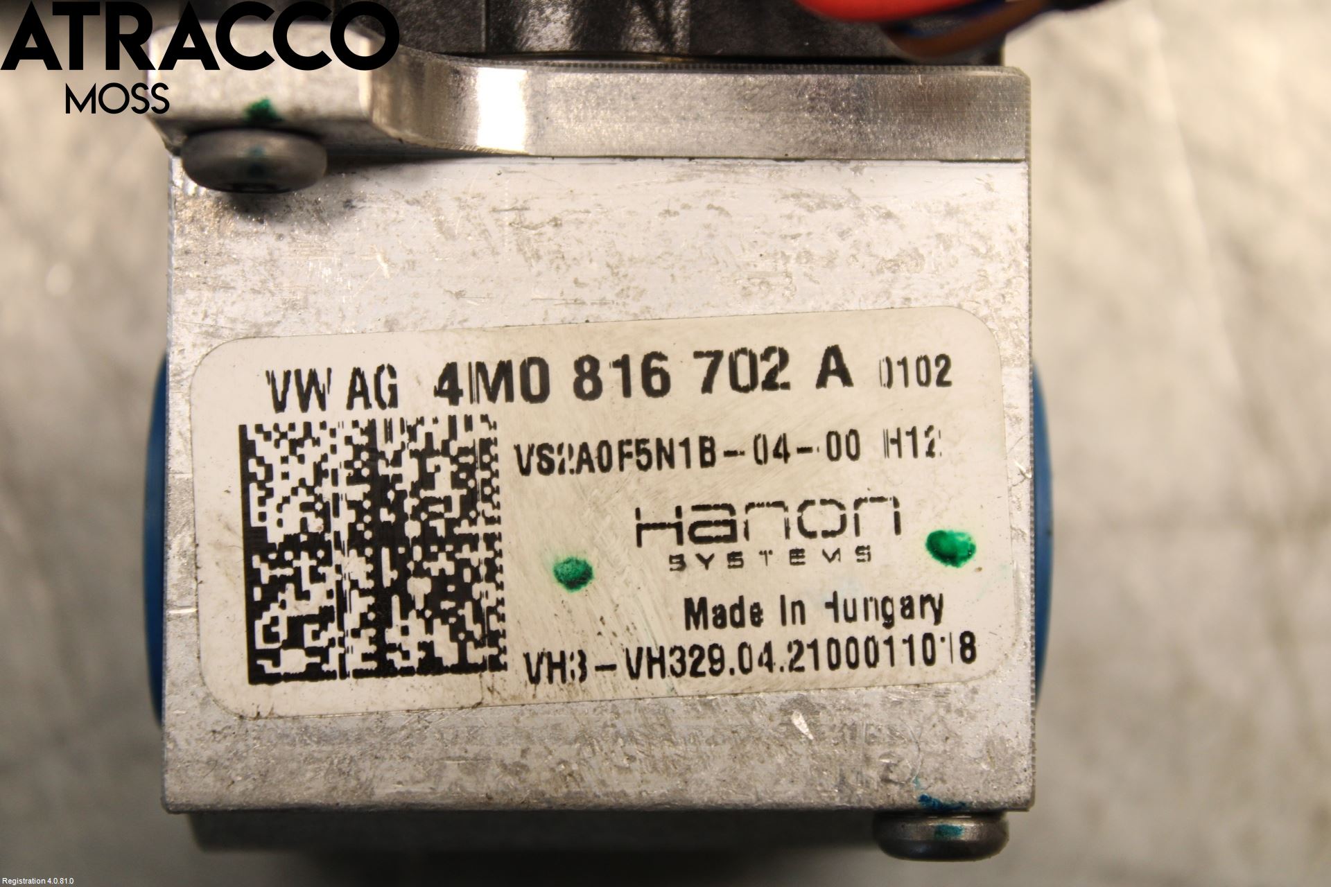 Porsche TAYCAN 20- Varmeventil