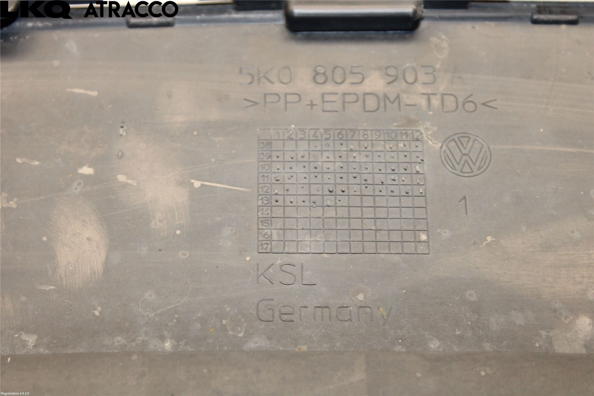 Volkswagen VW GOLF PLUS/CROSS GOLF 04-14 Støtfanger Foran List