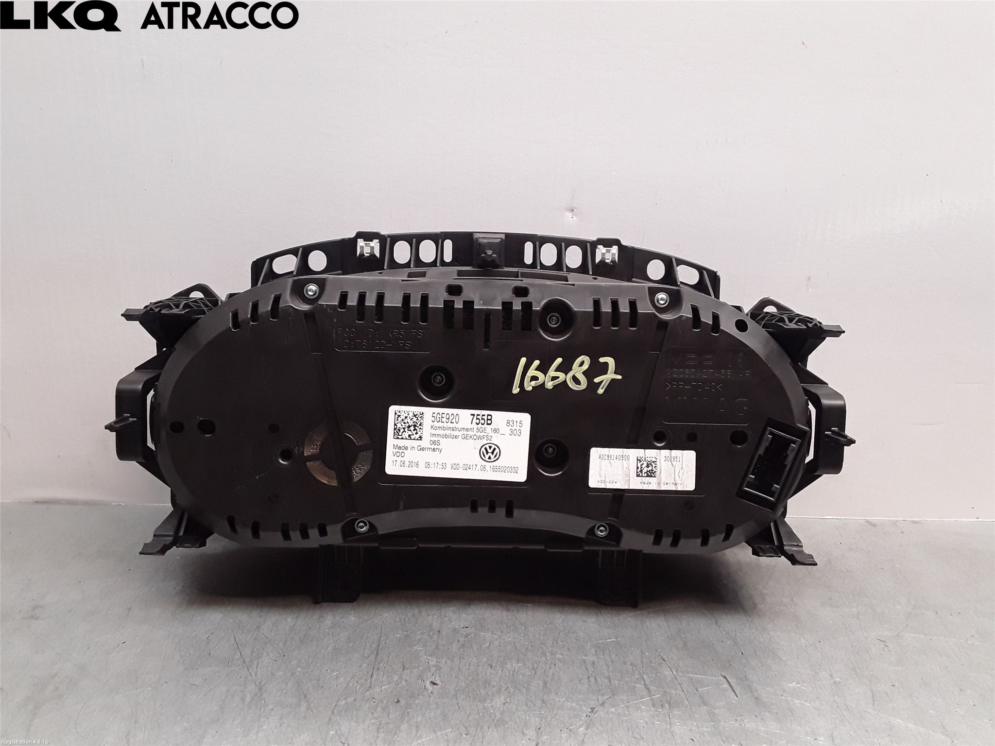 Volkswagen VW GOLF / E-GOLF VII 13-20 Instr Kombinert