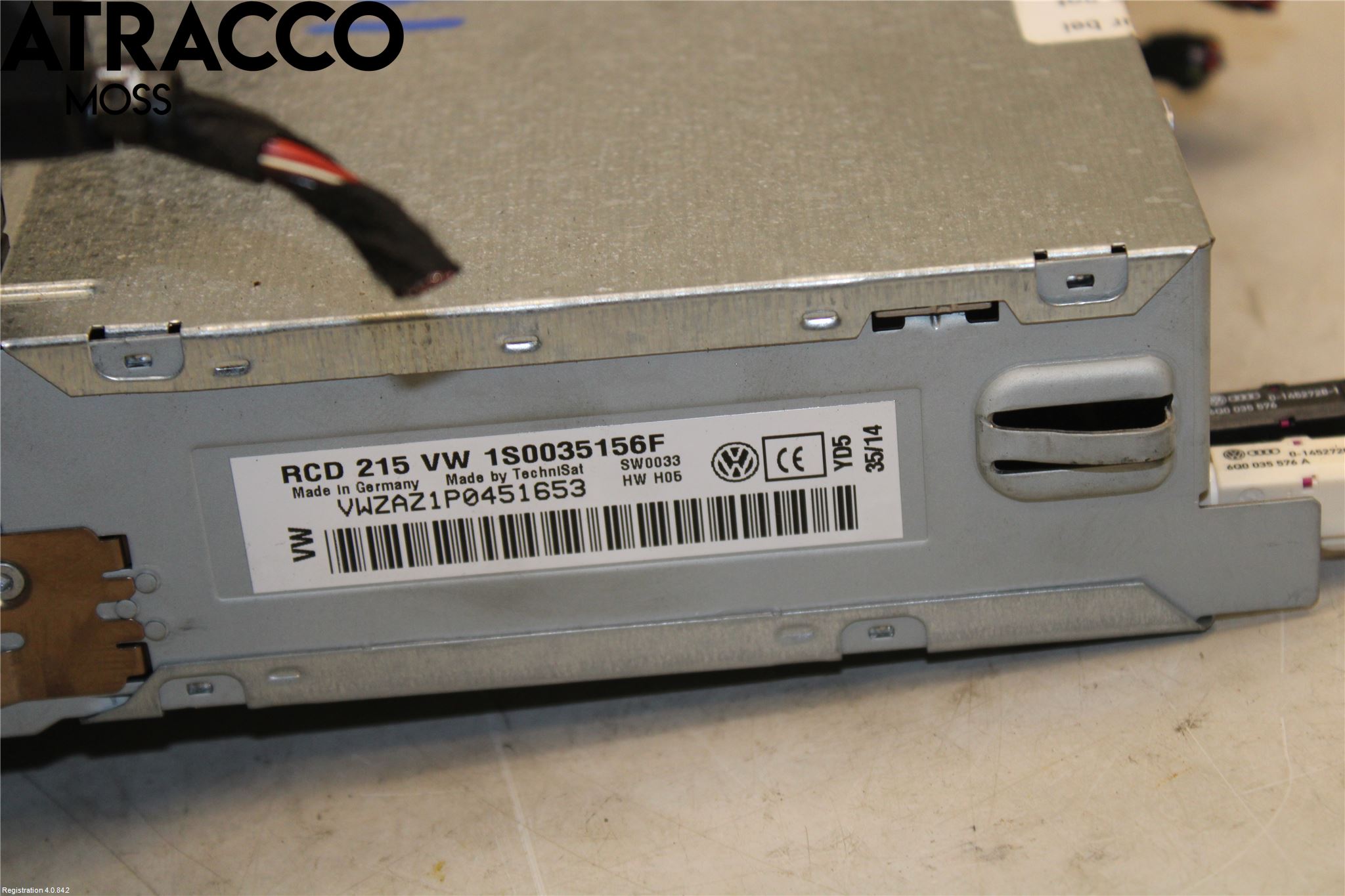 Volkswagen VW UP! / E-UP! Stereo Radio