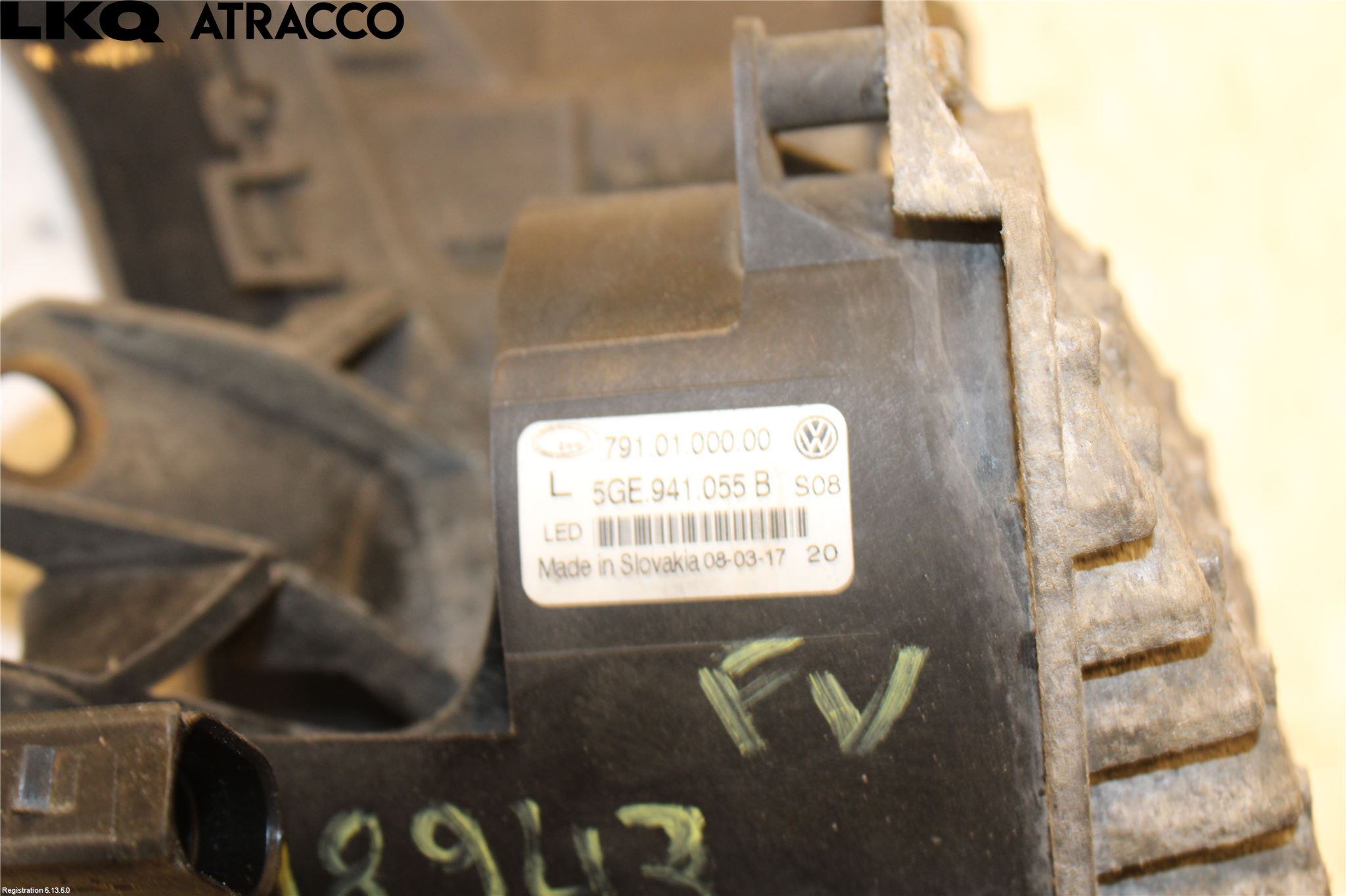 Volkswagen VW GOLF / E-GOLF VII 13-20 Frontlykt-Kurve-Tåkelys