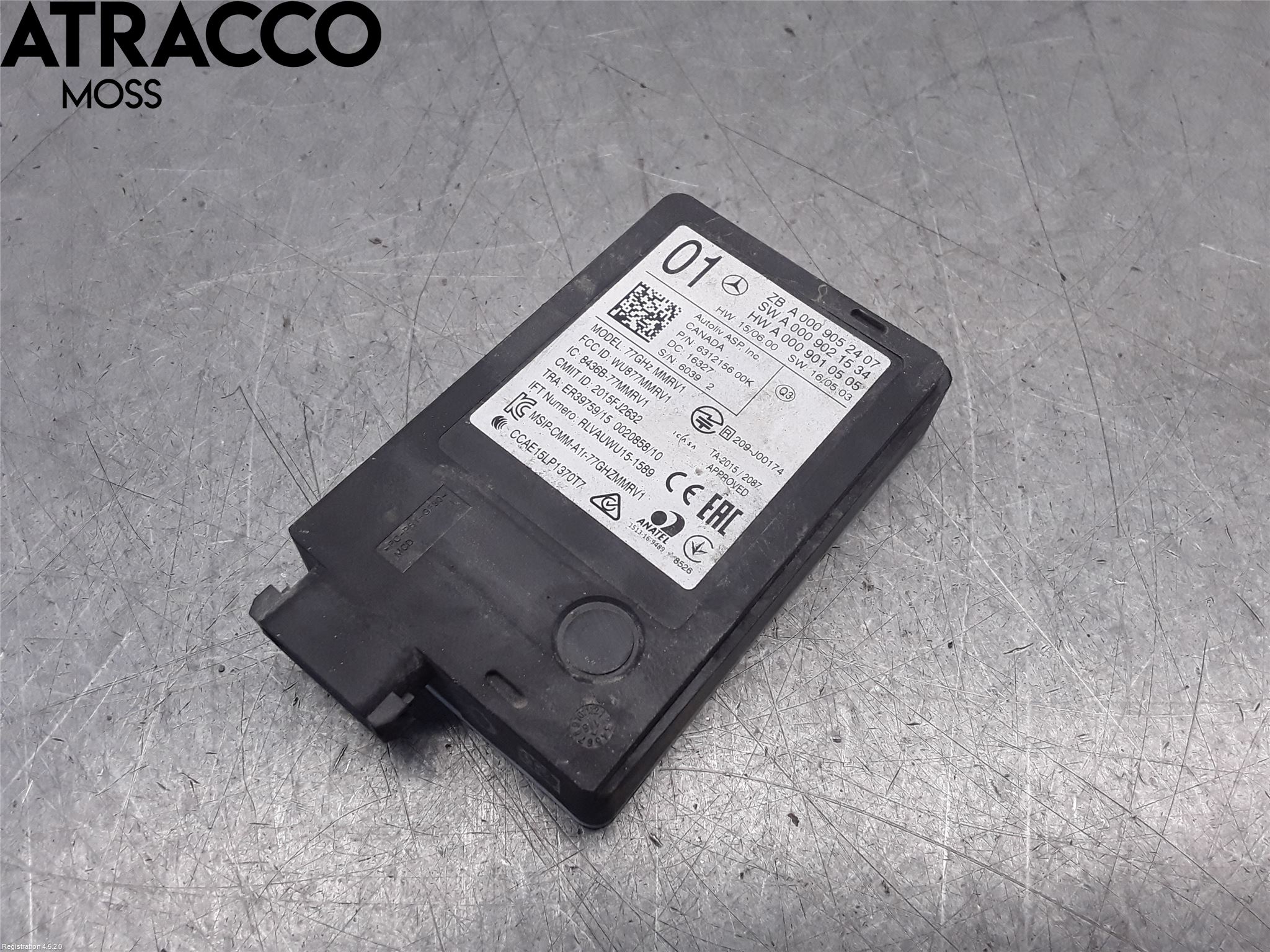 Mercedes-Benz MB E-KLASS (W213) 16-23 Sensor Kollisjonsbeskyttelse