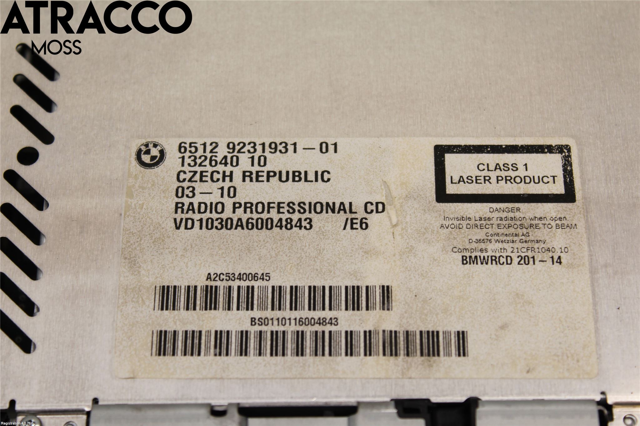 BMW 1 E87/81 5D/3D 03-11 Stereo Radio Med Cd