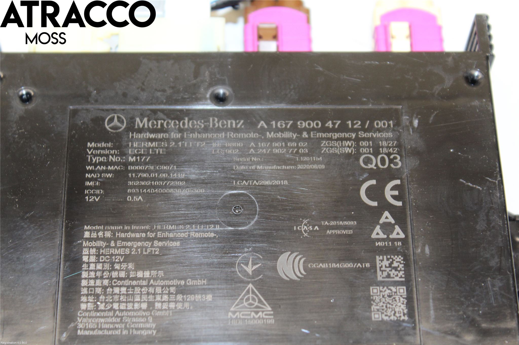 Mercedes-Benz MB EQC (N293) 20- Styreenhet Øvrig