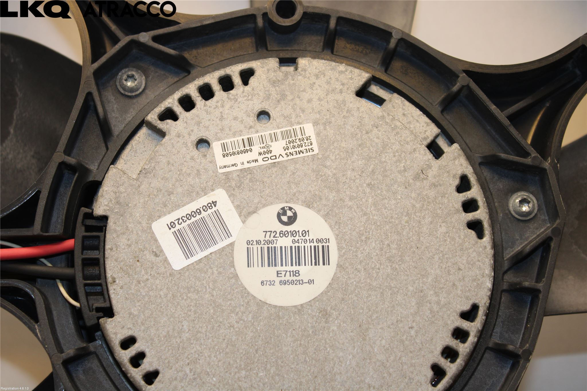 BMW 5 E60/61 Sed/Tou 02-10 Kjølevifte Elektrisk