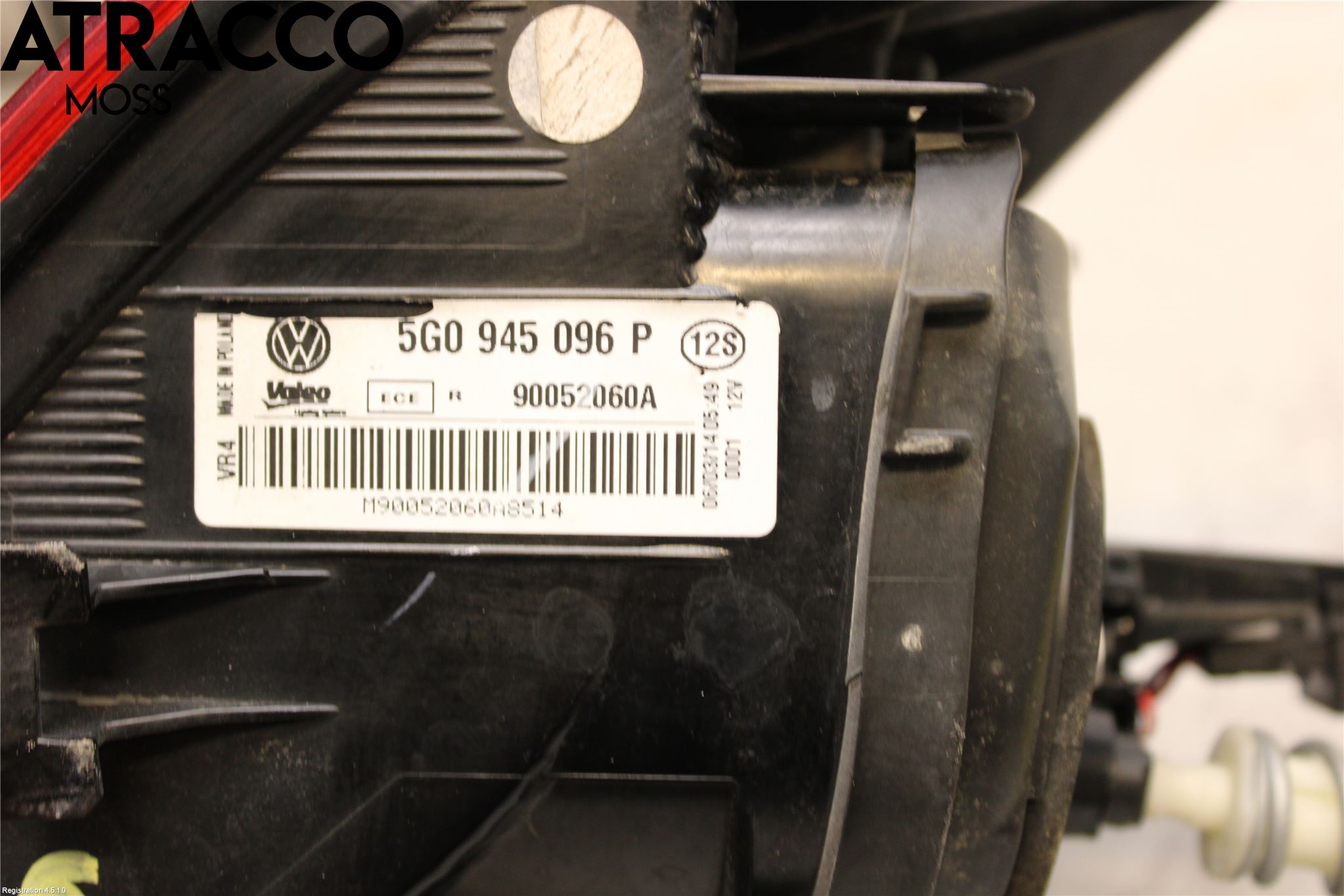 Volkswagen VW GOLF / E-GOLF VII 13-20 Baklykt Høyre