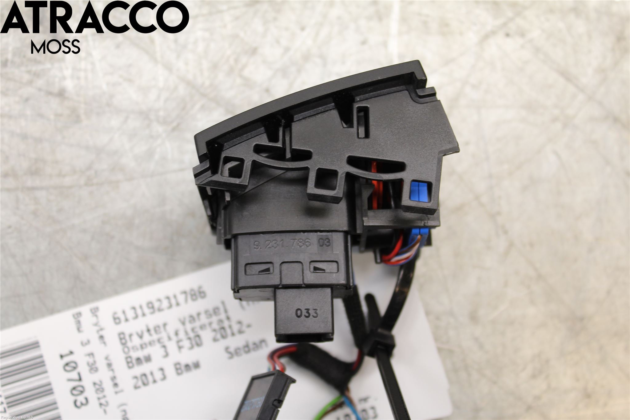 BMW 3 F30/F31/F80 12-19 Bryter Varsel (Nødblink)