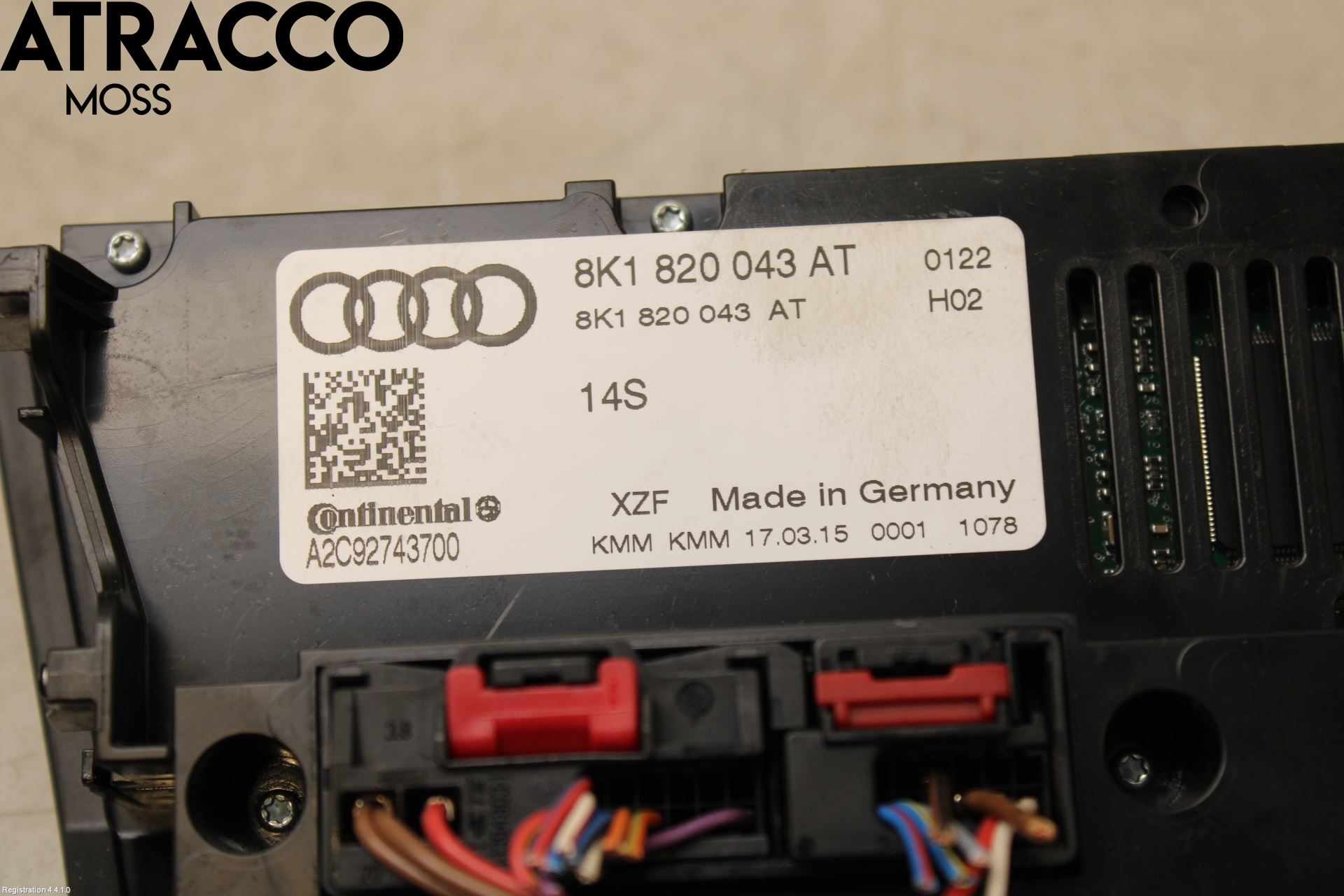 Audi A5 07-16 Varme Ac Betjening-Display