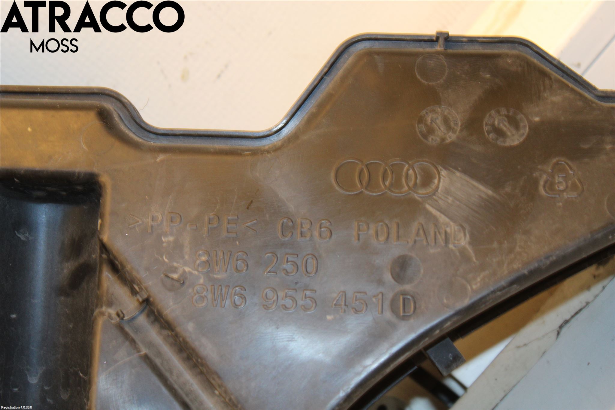 Audi A5 17- Spylerbeholder Frontrute-Lykte