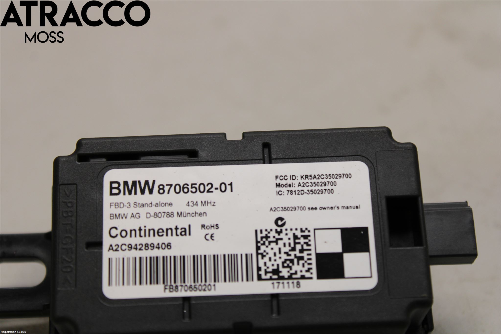 BMW 2 F22/F23/F87 Coupé/Cab 13-21 Styreenhet Øvrig