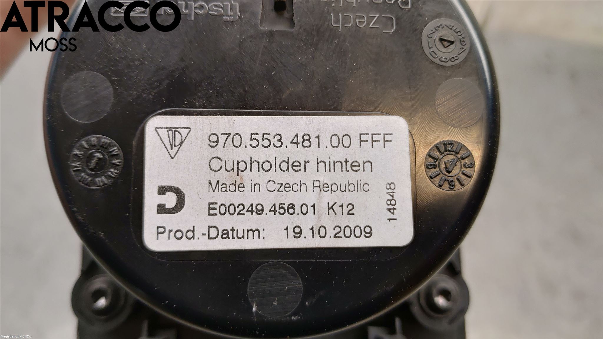 Porsche PANAMERA 09- Innr Koppholder