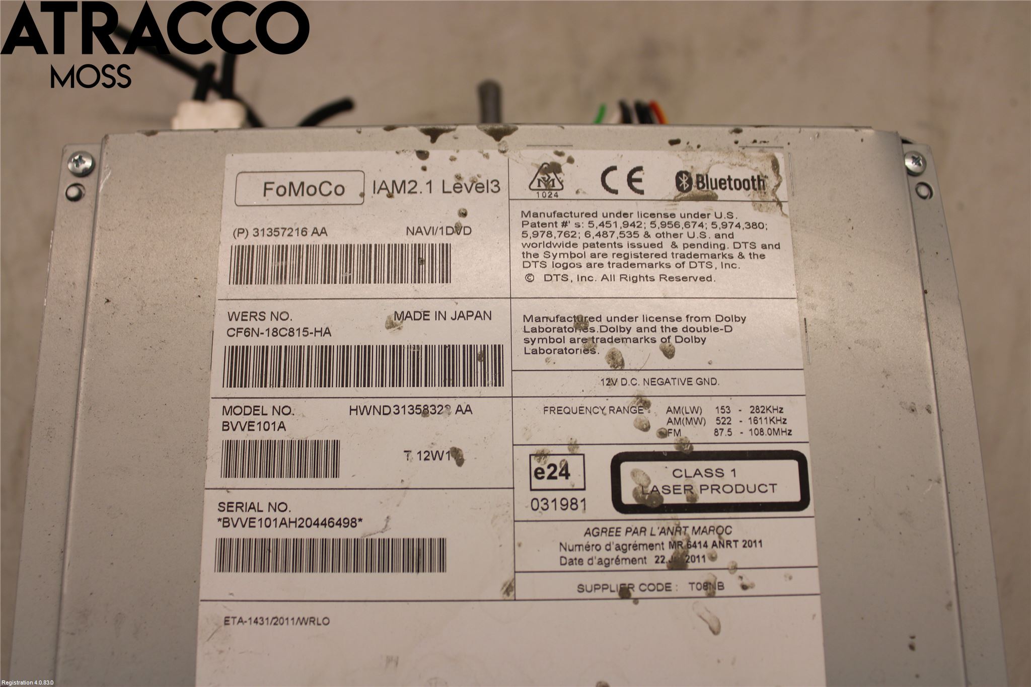 Volvo S60 11-13 Stereo Radio